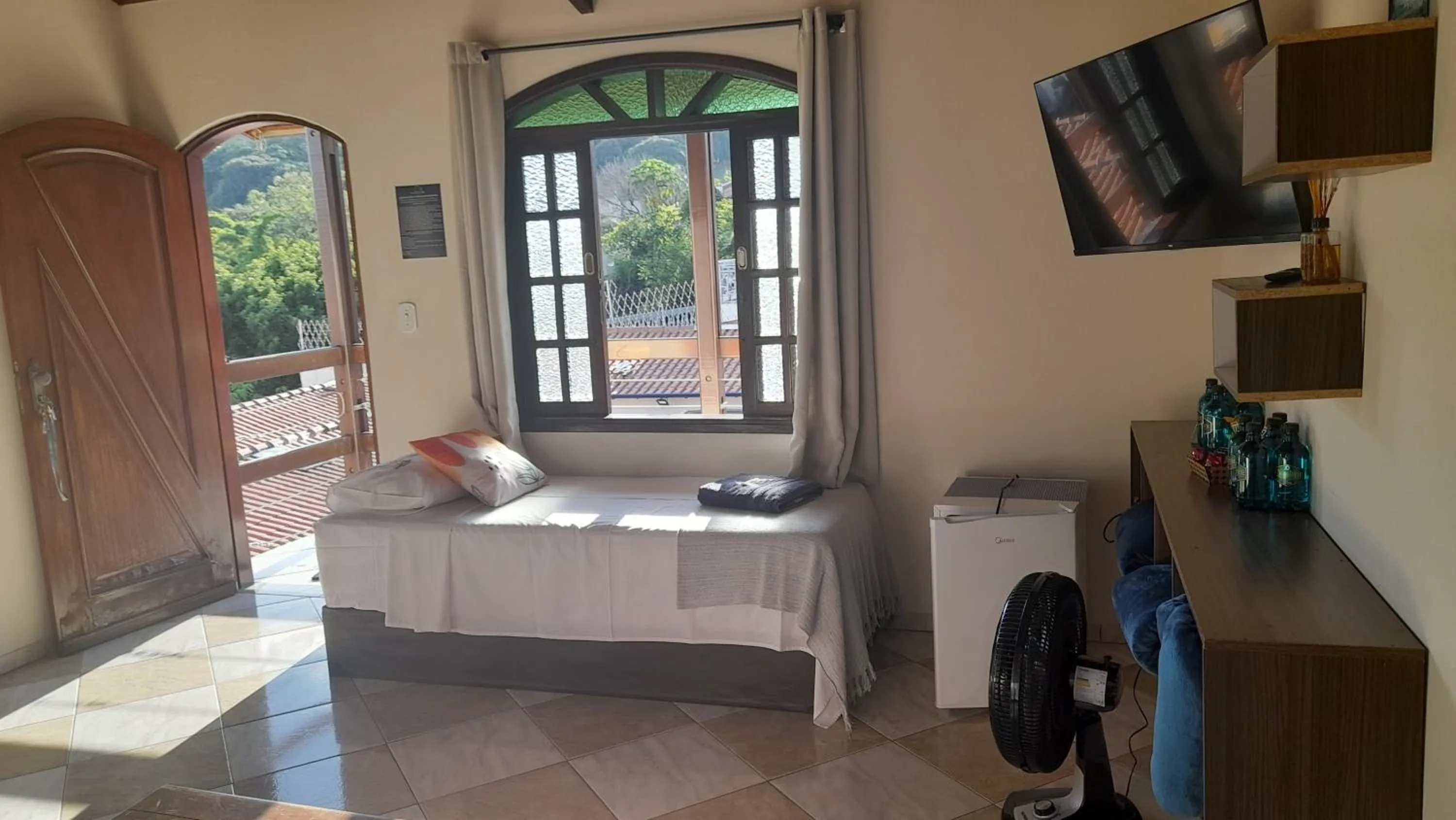 Bed in Pousada Encantos de Socorro