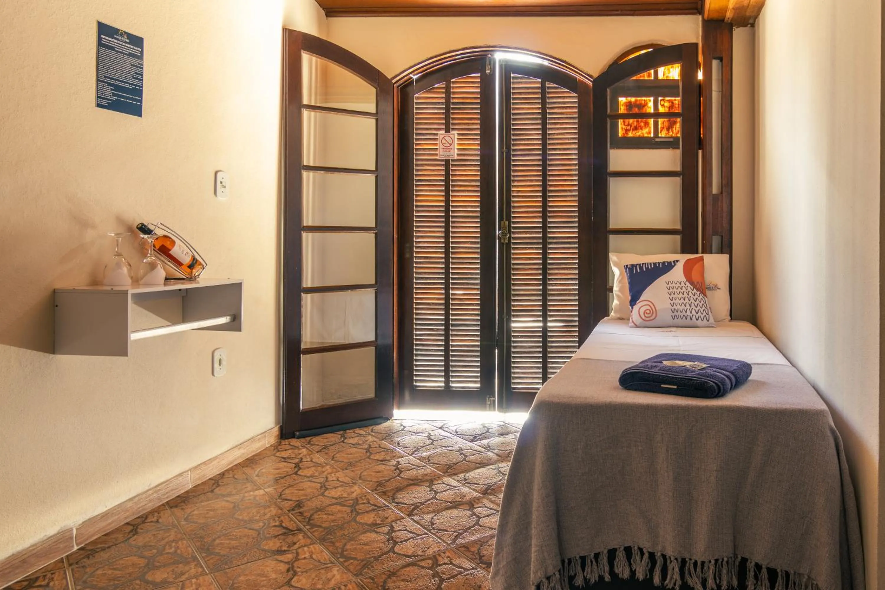 Bed in Pousada Encantos de Socorro