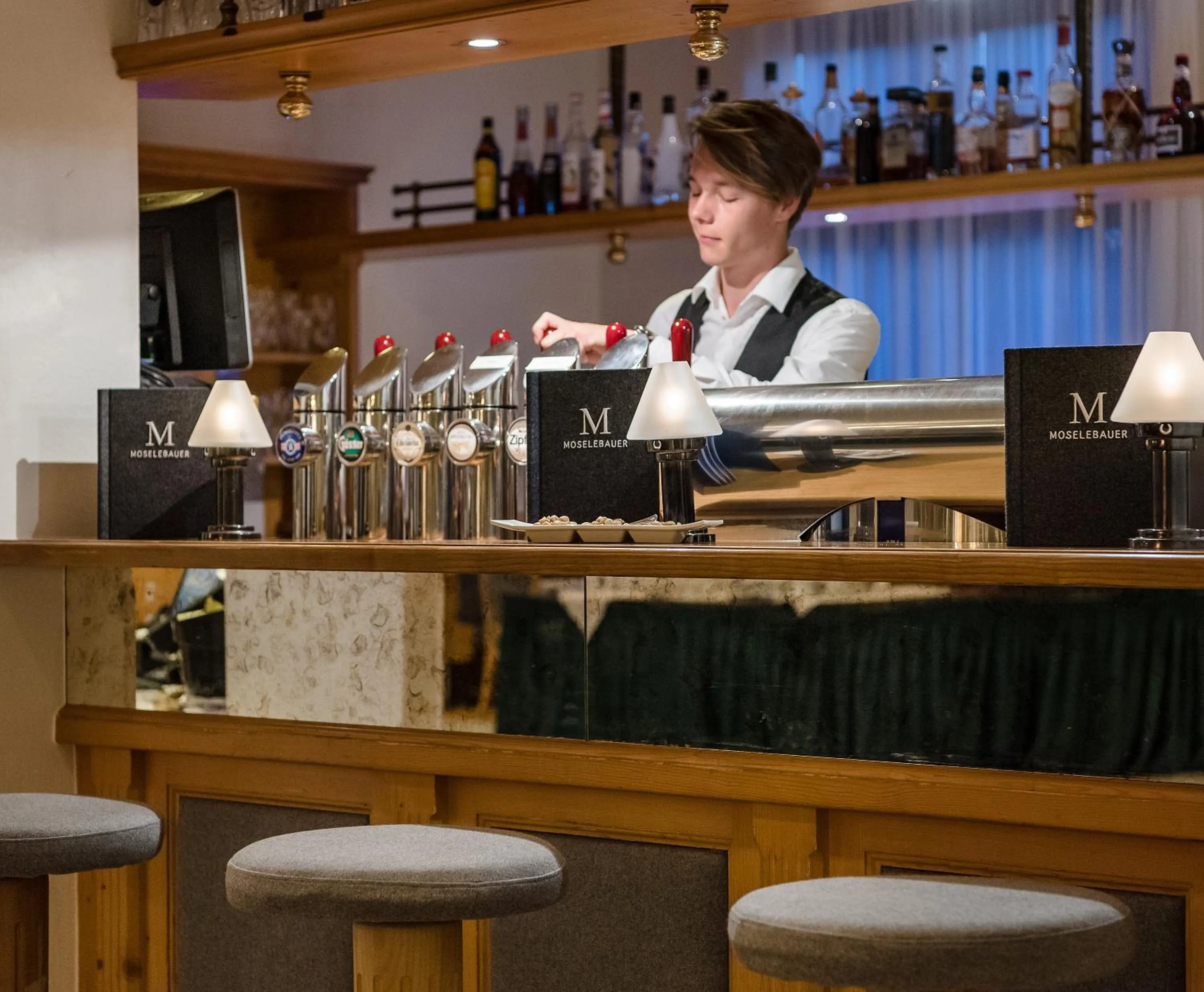 Lounge or bar in Hotel Moselebauer