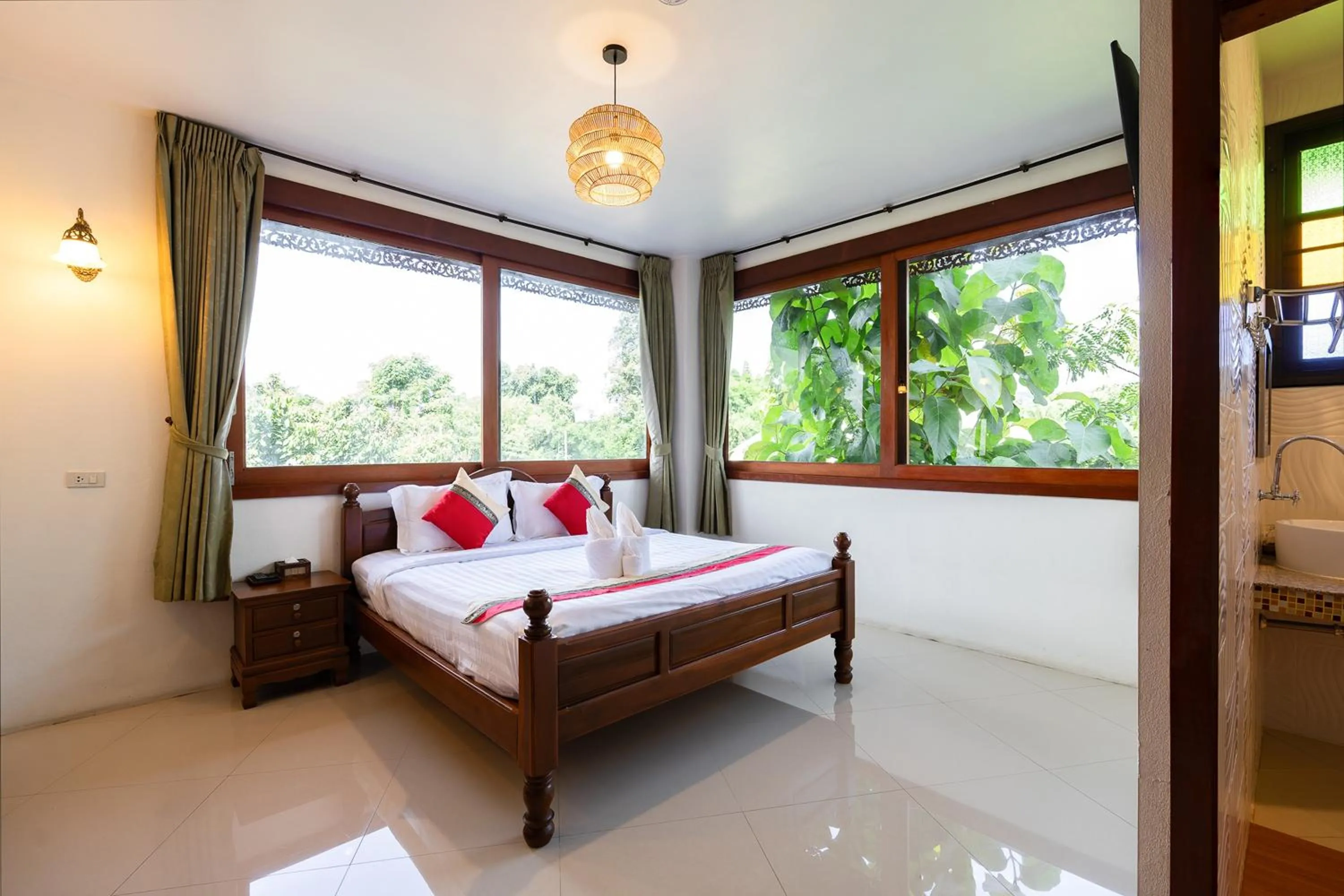 Bedroom in Romsak Lanna Resort