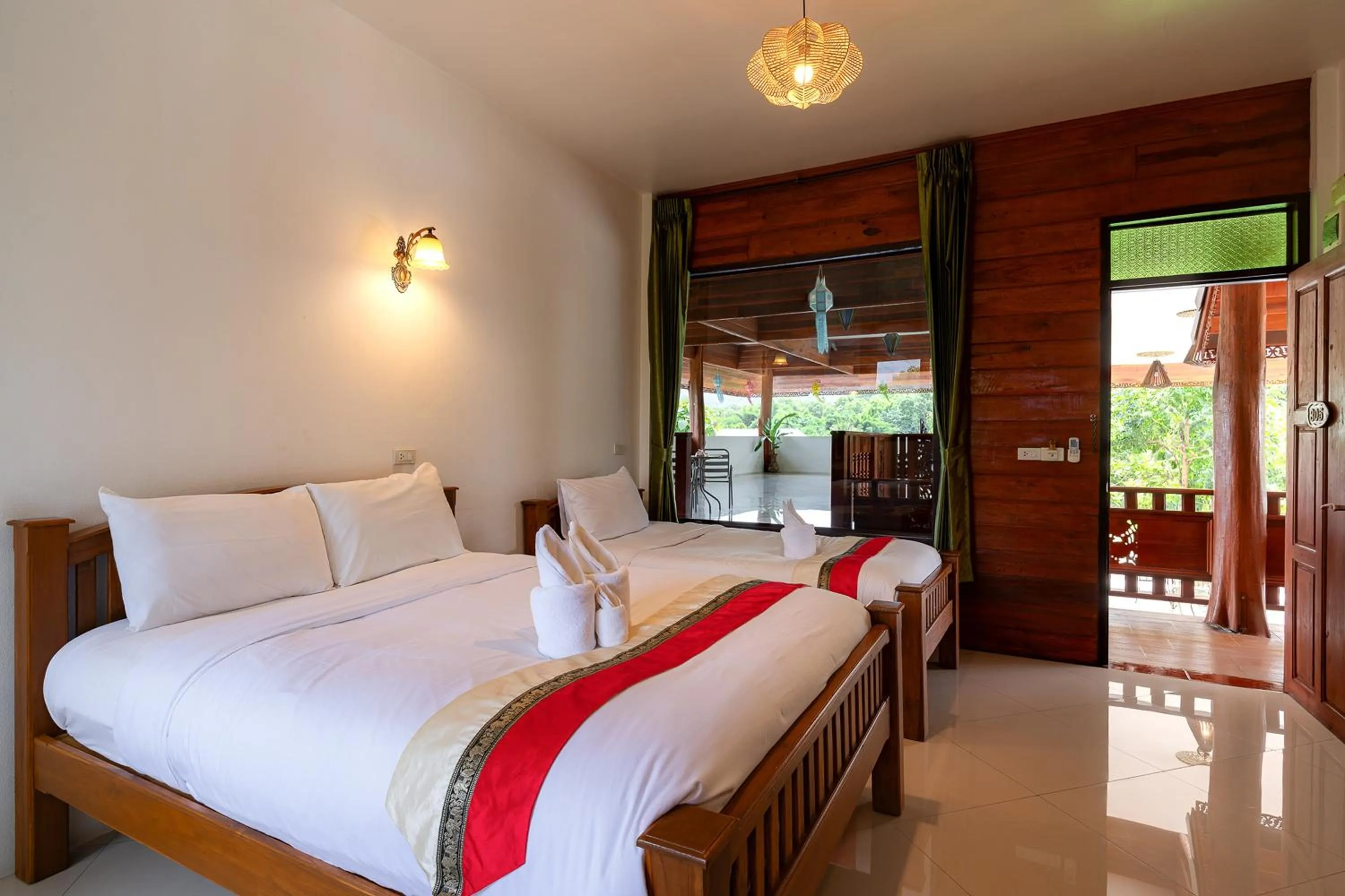 Bedroom in Romsak Lanna Resort