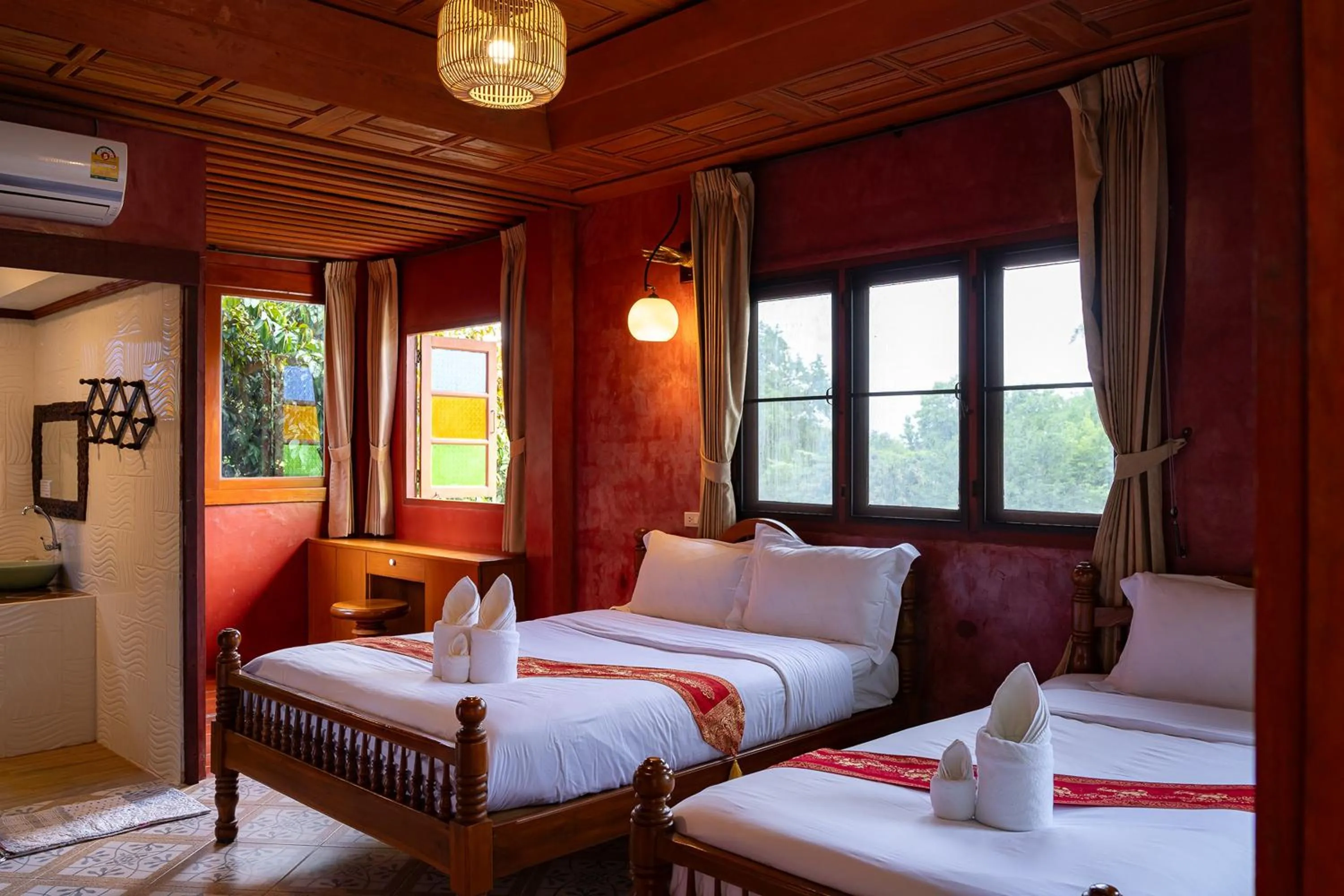 Bedroom in Romsak Lanna Resort