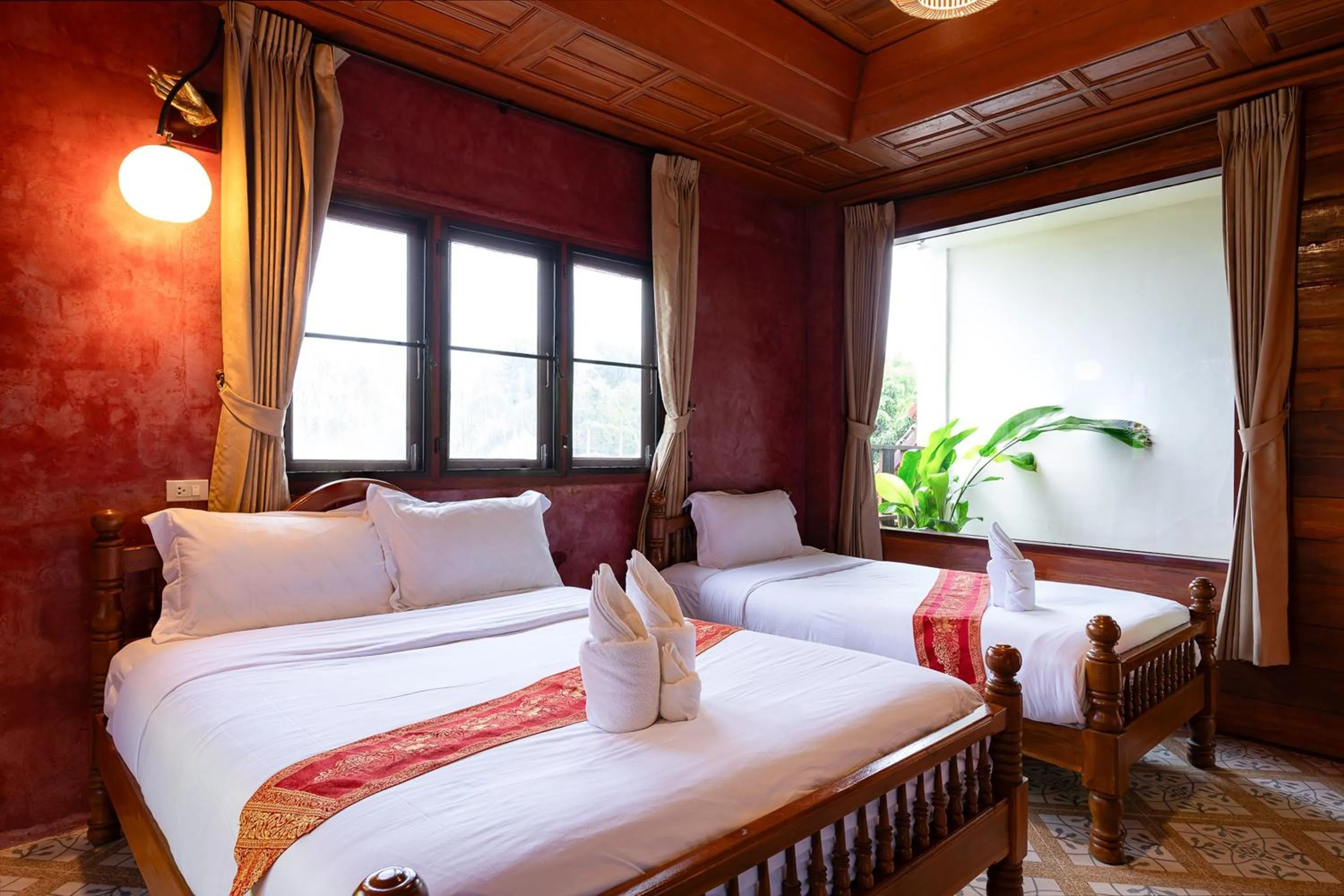 Bedroom in Romsak Lanna Resort