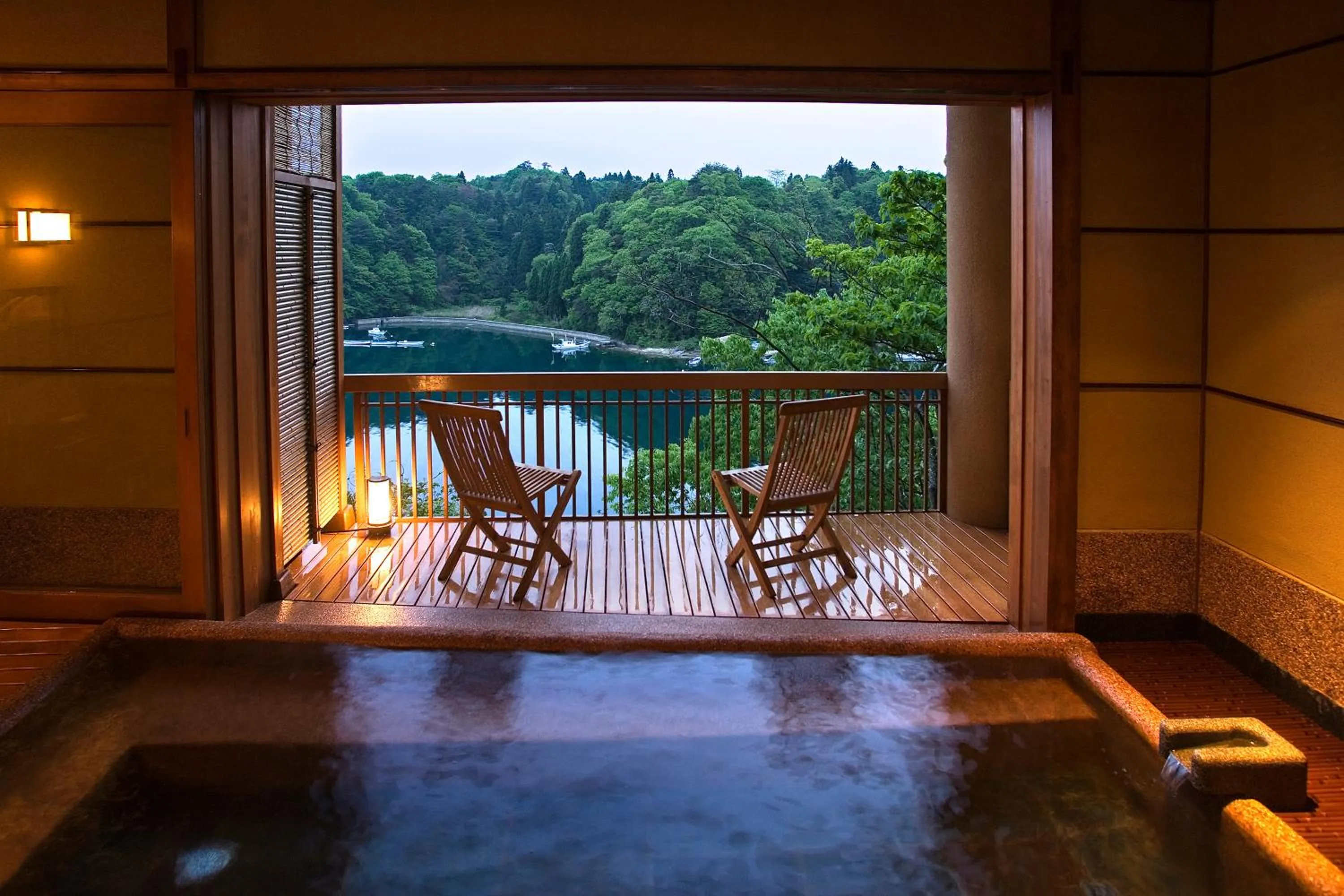 Open Air Bath in Noto Hyakurakusou