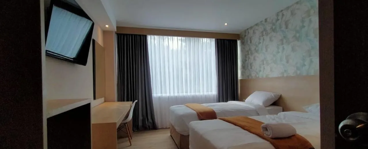 Bed in Hotel Lereng Bromo