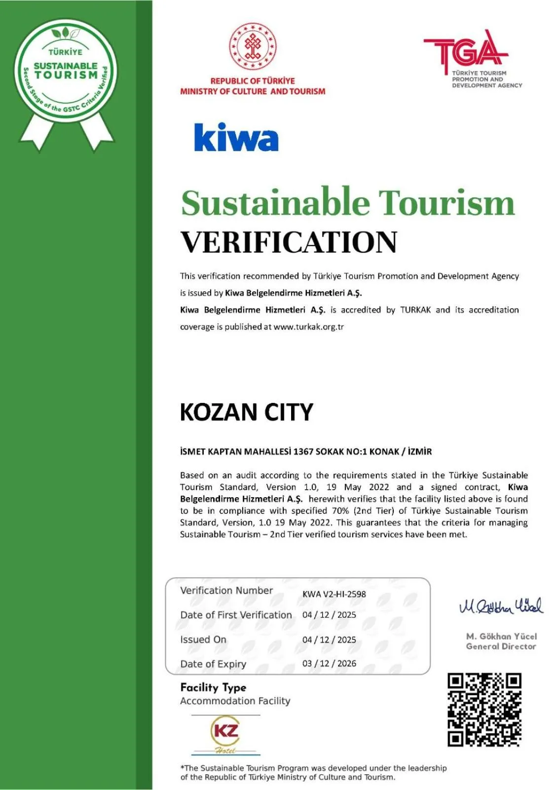 Property building in Kozan City Hotel