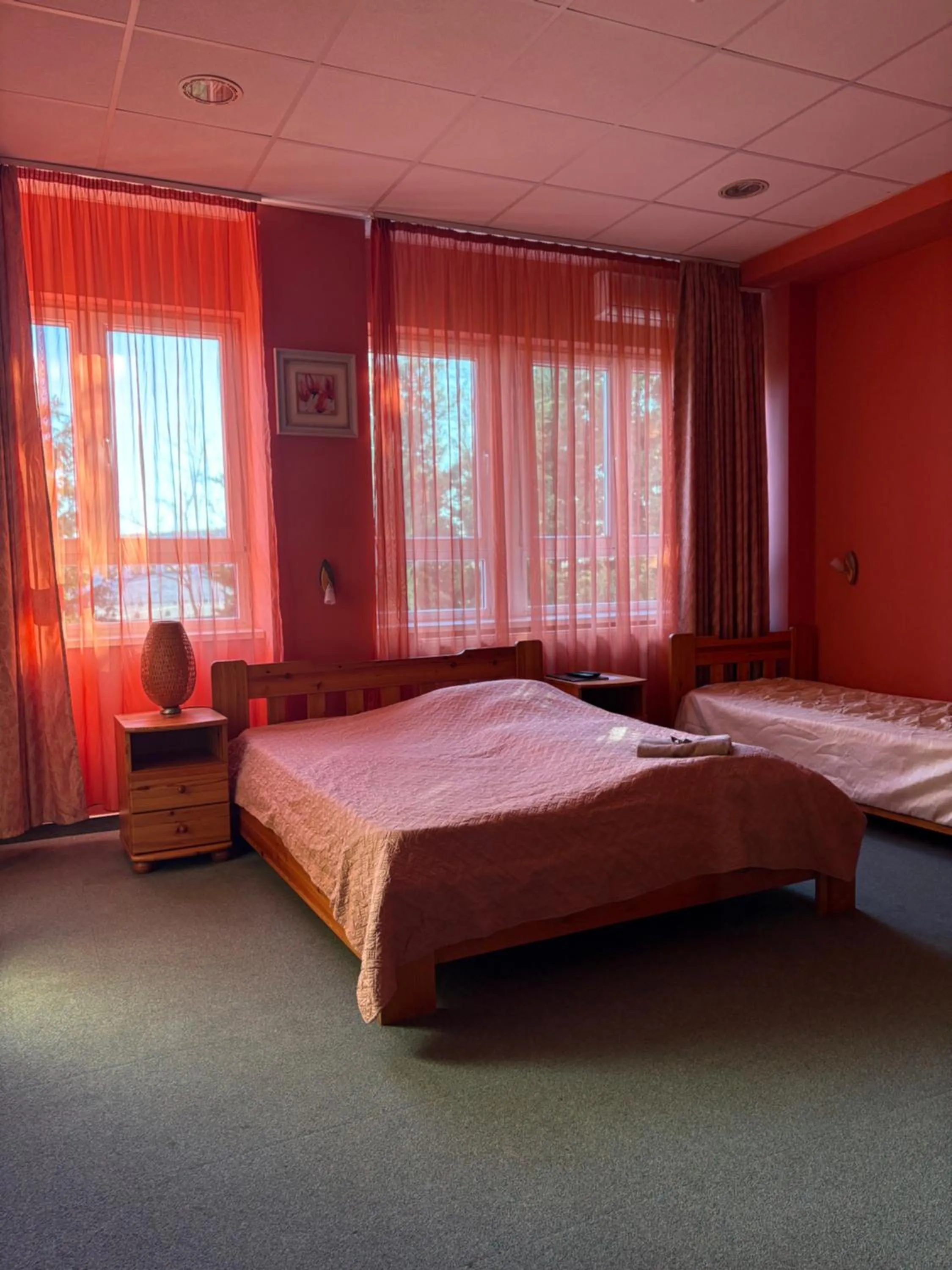 Bedroom, Bed in Airport Szálló