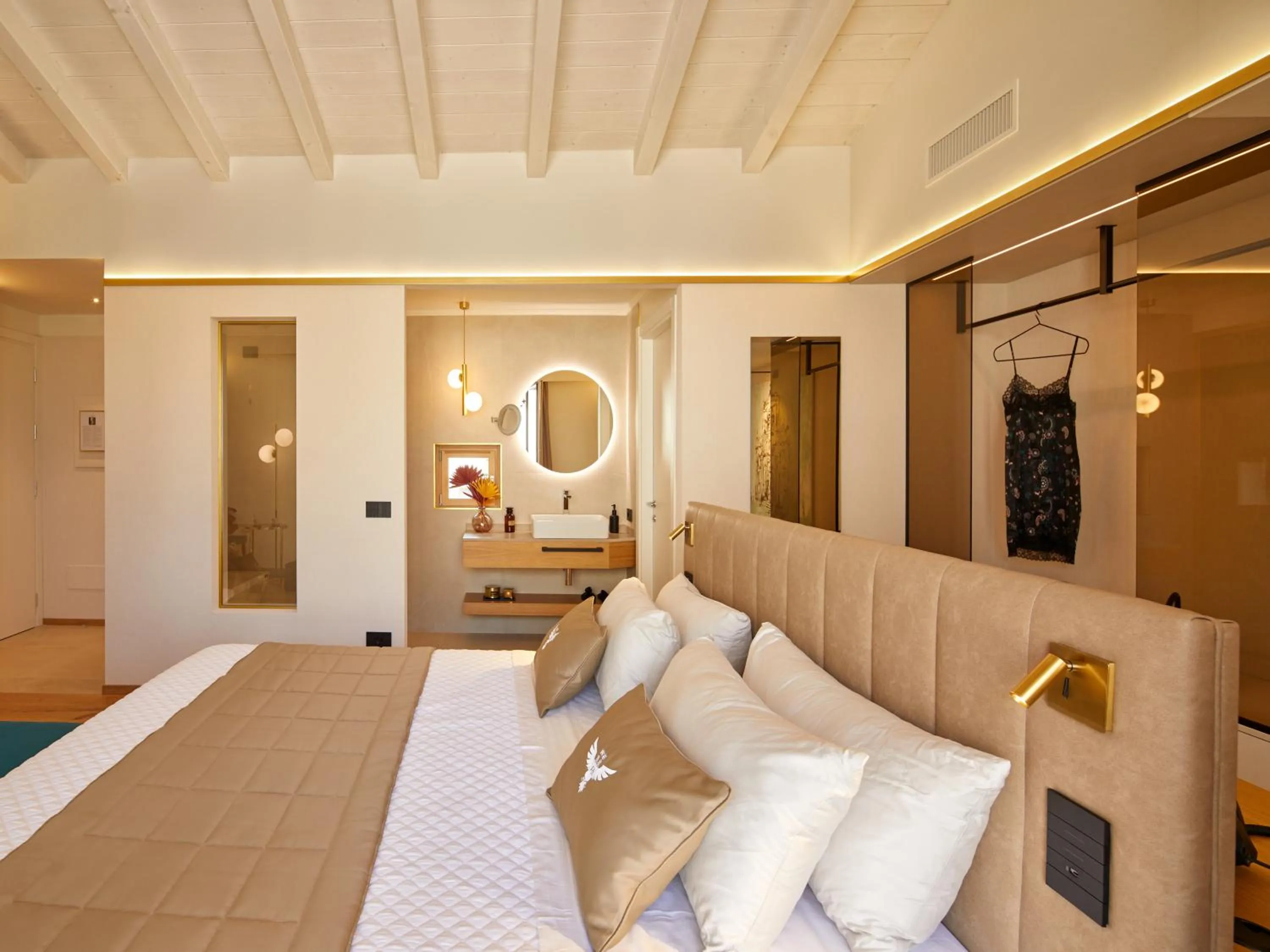 Bed in Relais Forte Benedek Wine & SPA - Adults Only