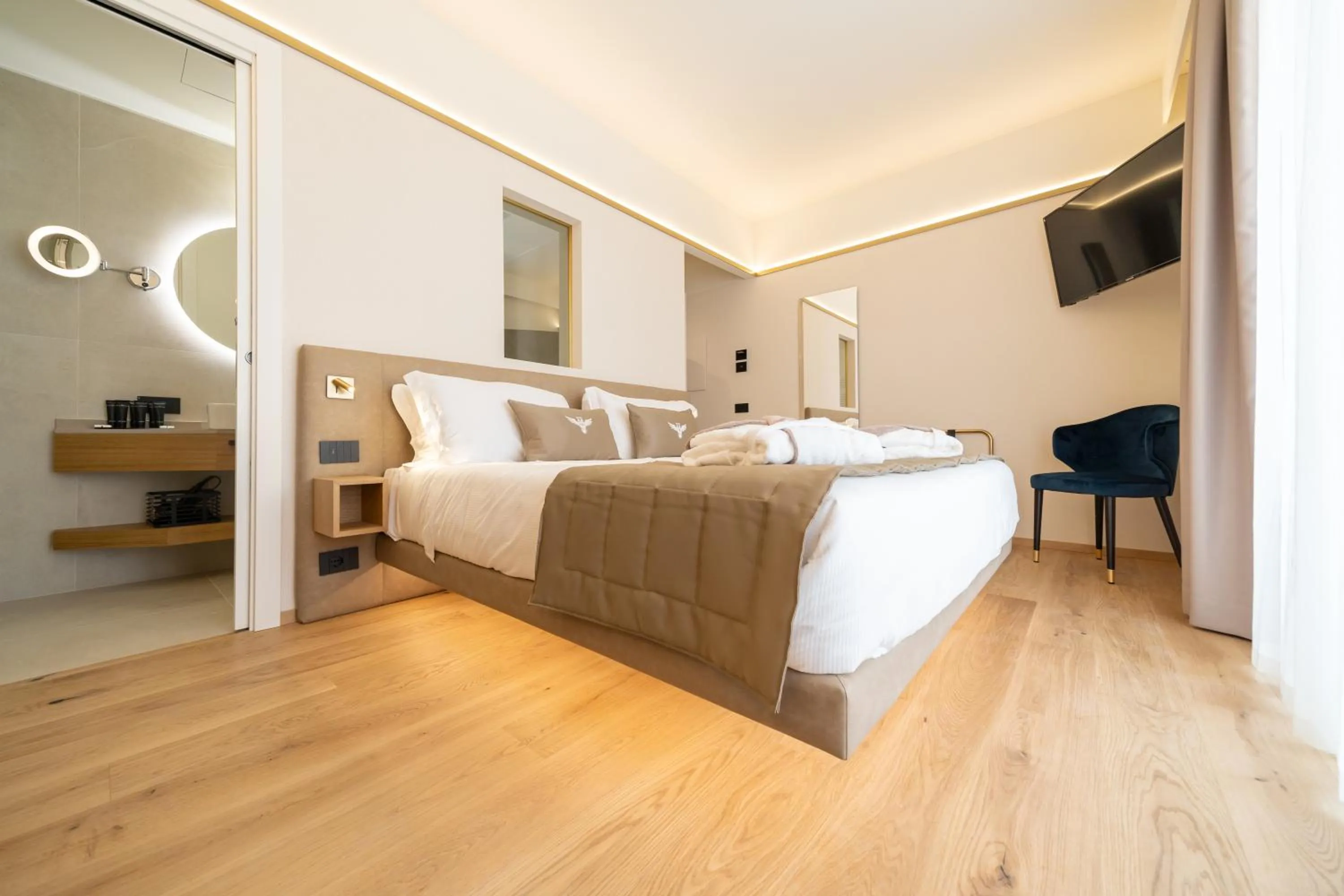 Bed in Relais Forte Benedek Wine & SPA - Adults Only