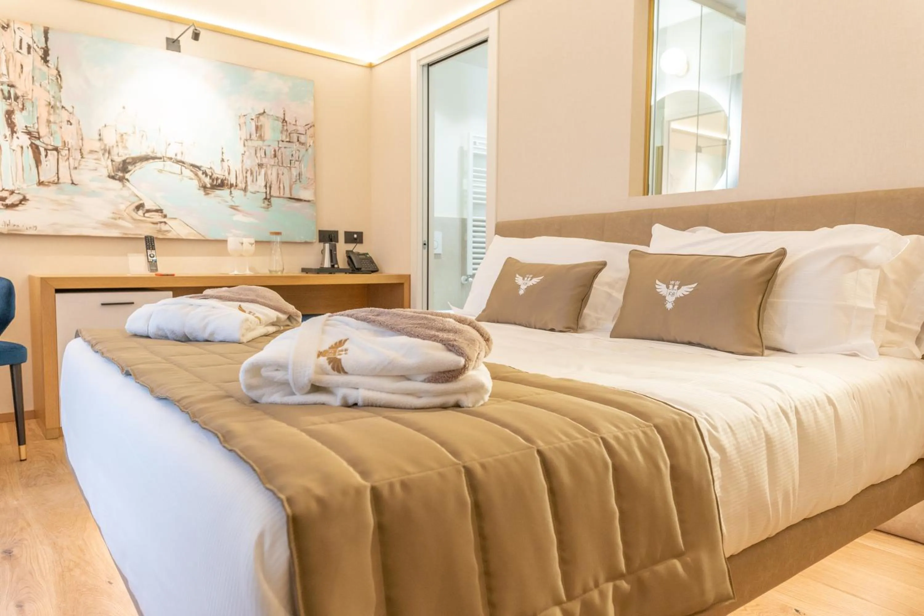 Bed in Relais Forte Benedek Wine & SPA - Adults Only