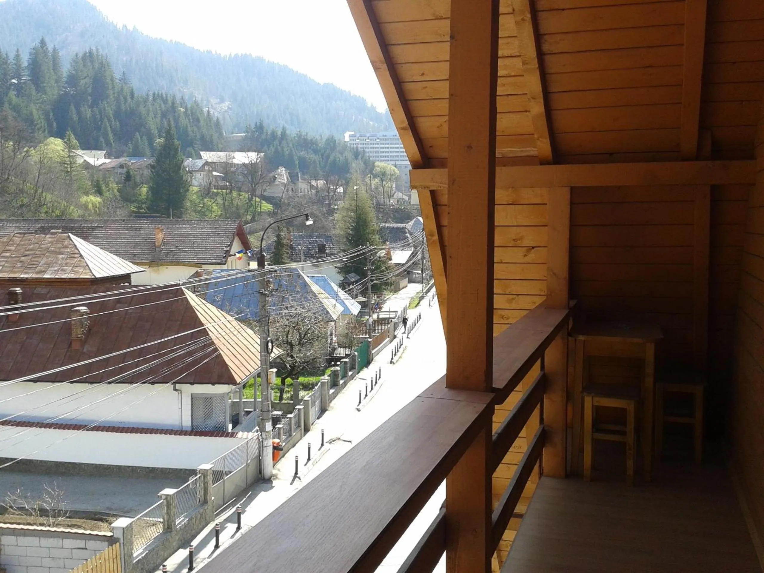 Balcony/Terrace in Pensiunea Aurora - Great Hostel Voineasa