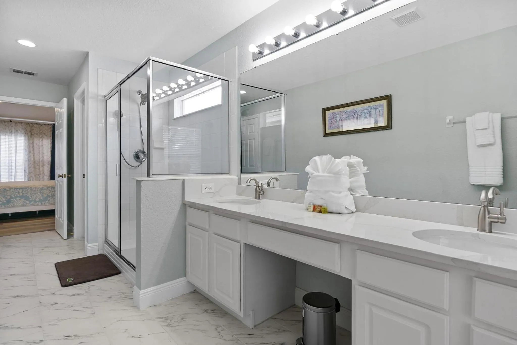Bathroom in WindsorHills Villa Pool Resort Amenities Minutes to Disney