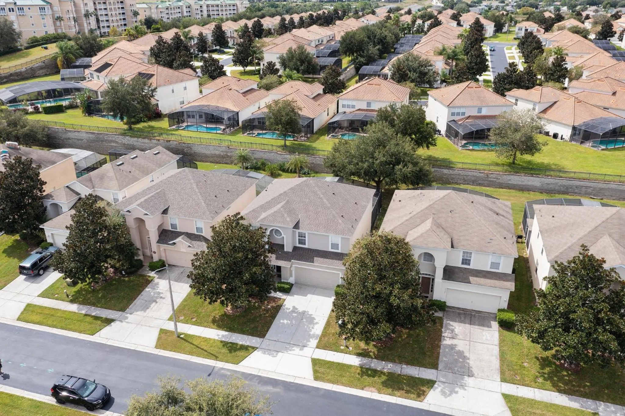 Bird's eye view in WindsorHills Villa Pool Resort Amenities Minutes to Disney