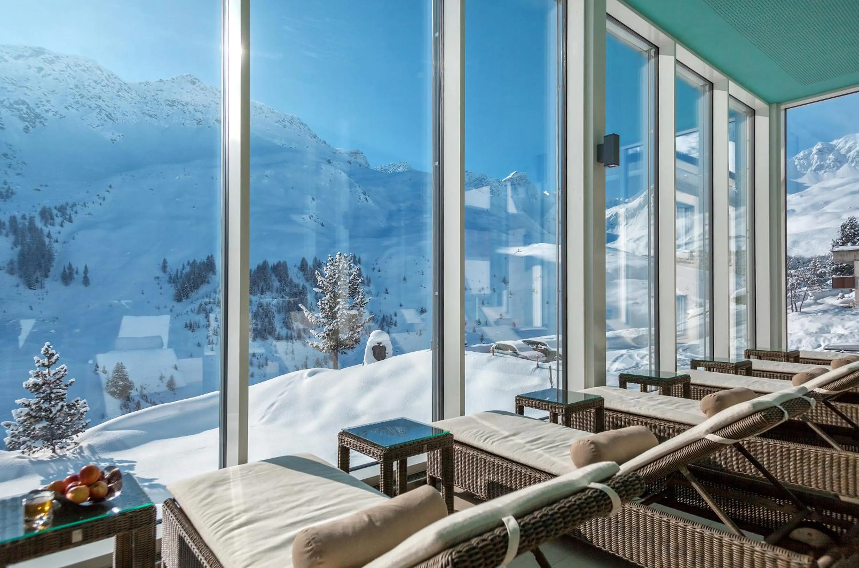 Hot Spring Bath in Arosa Kulm Hotel & Alpin Spa