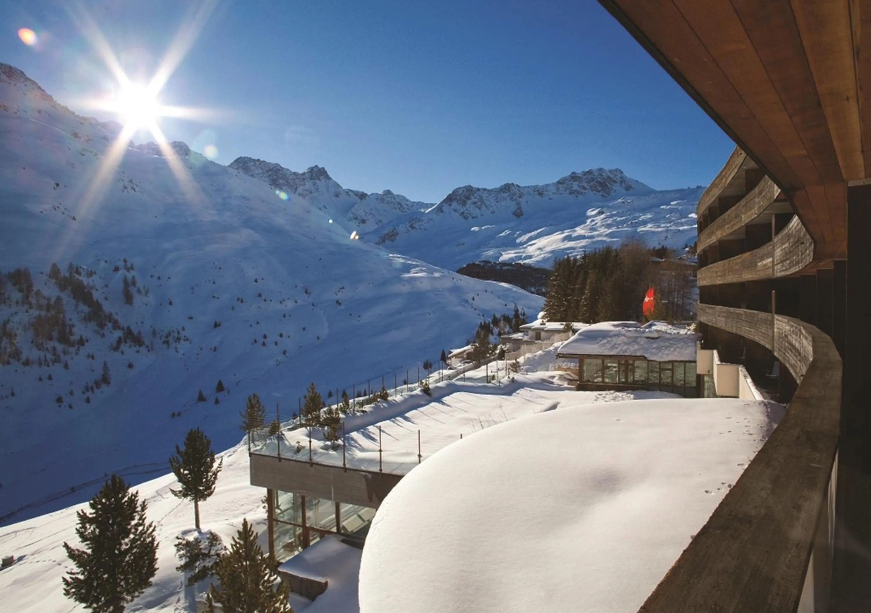 Mountain view in Arosa Kulm Hotel & Alpin Spa
