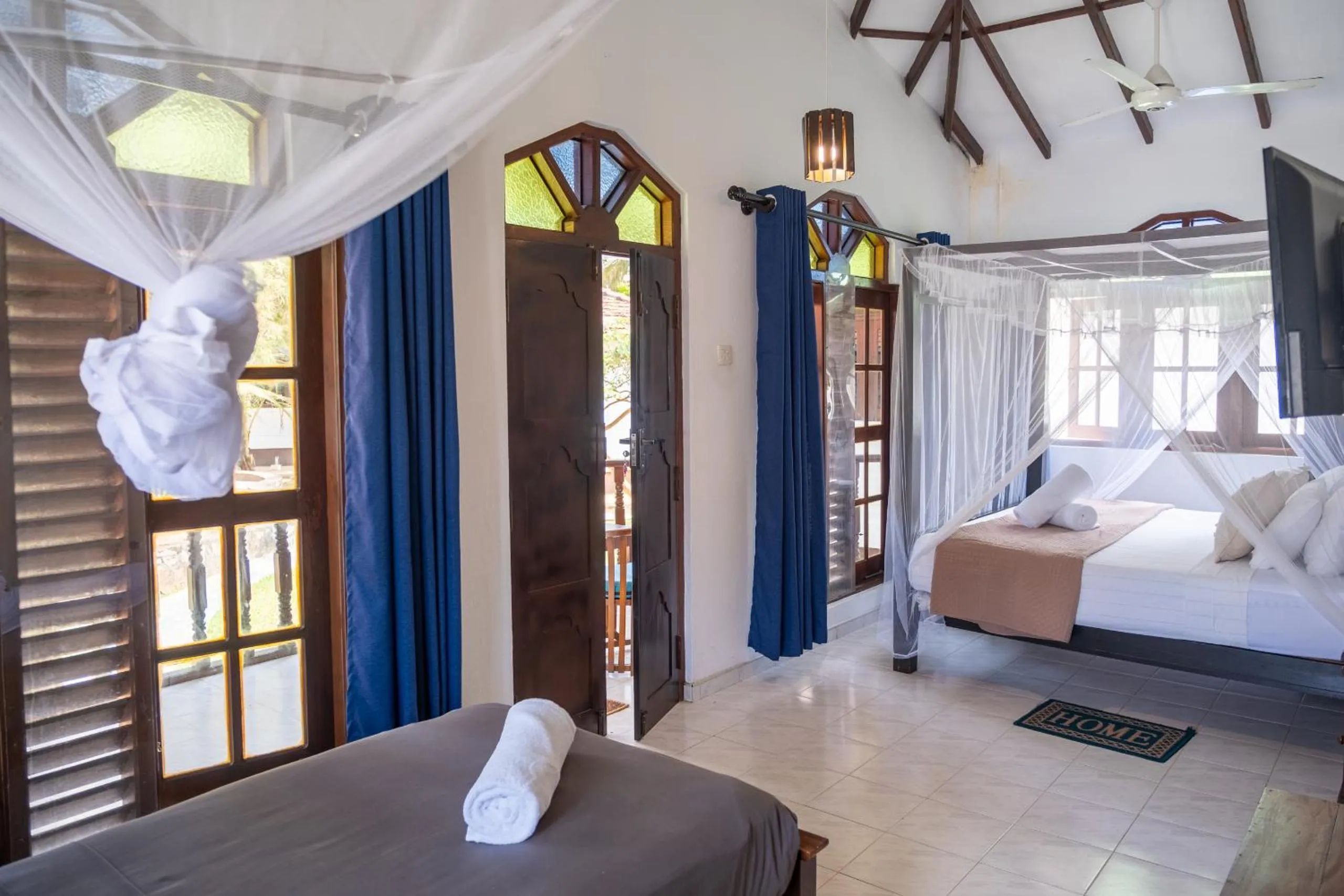 Bed in Serenity Beach Cabanas