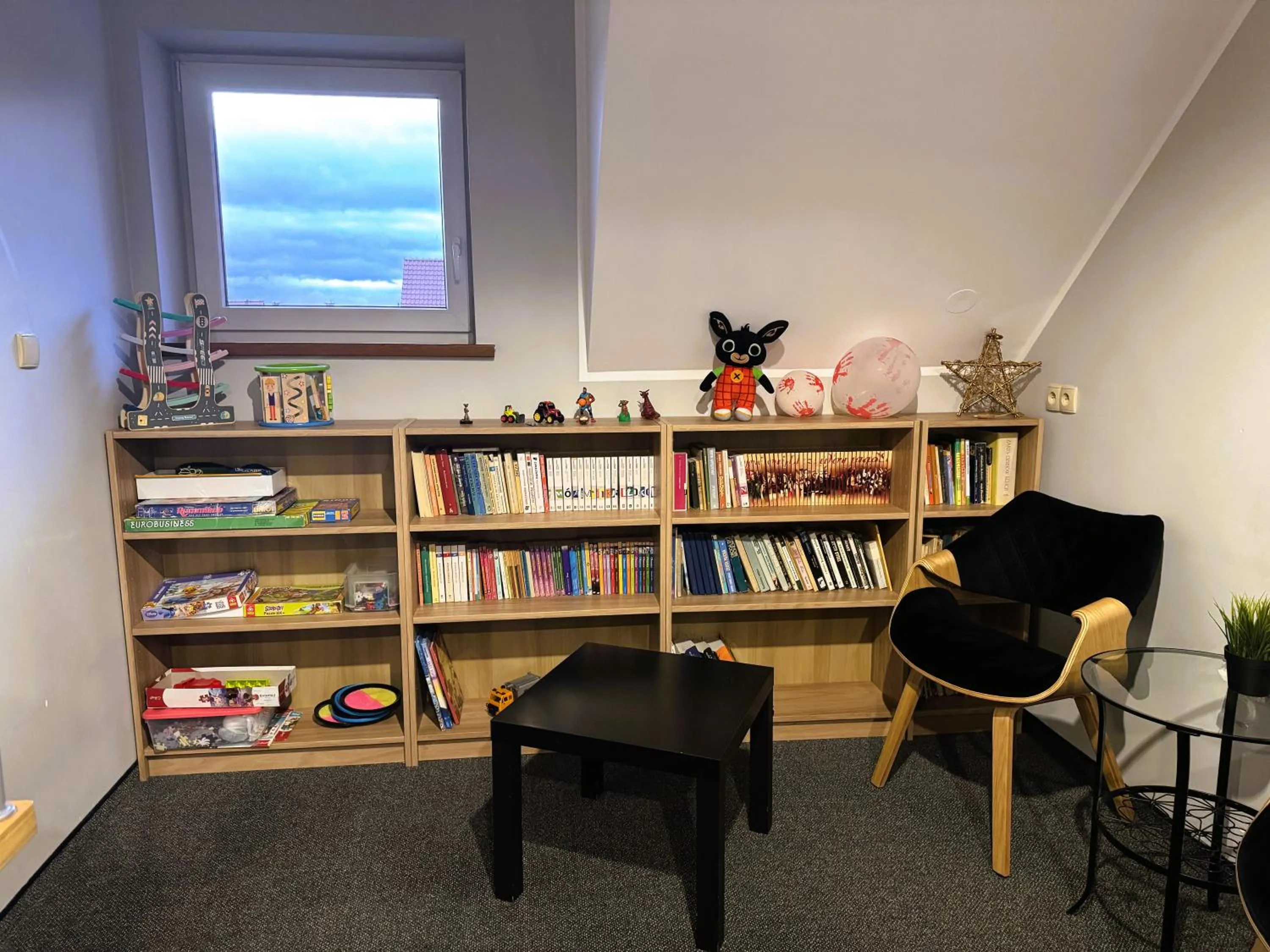 Library in ApartamentyKudowa - Willa Pod Dębami z ogrodem i parkingiem,