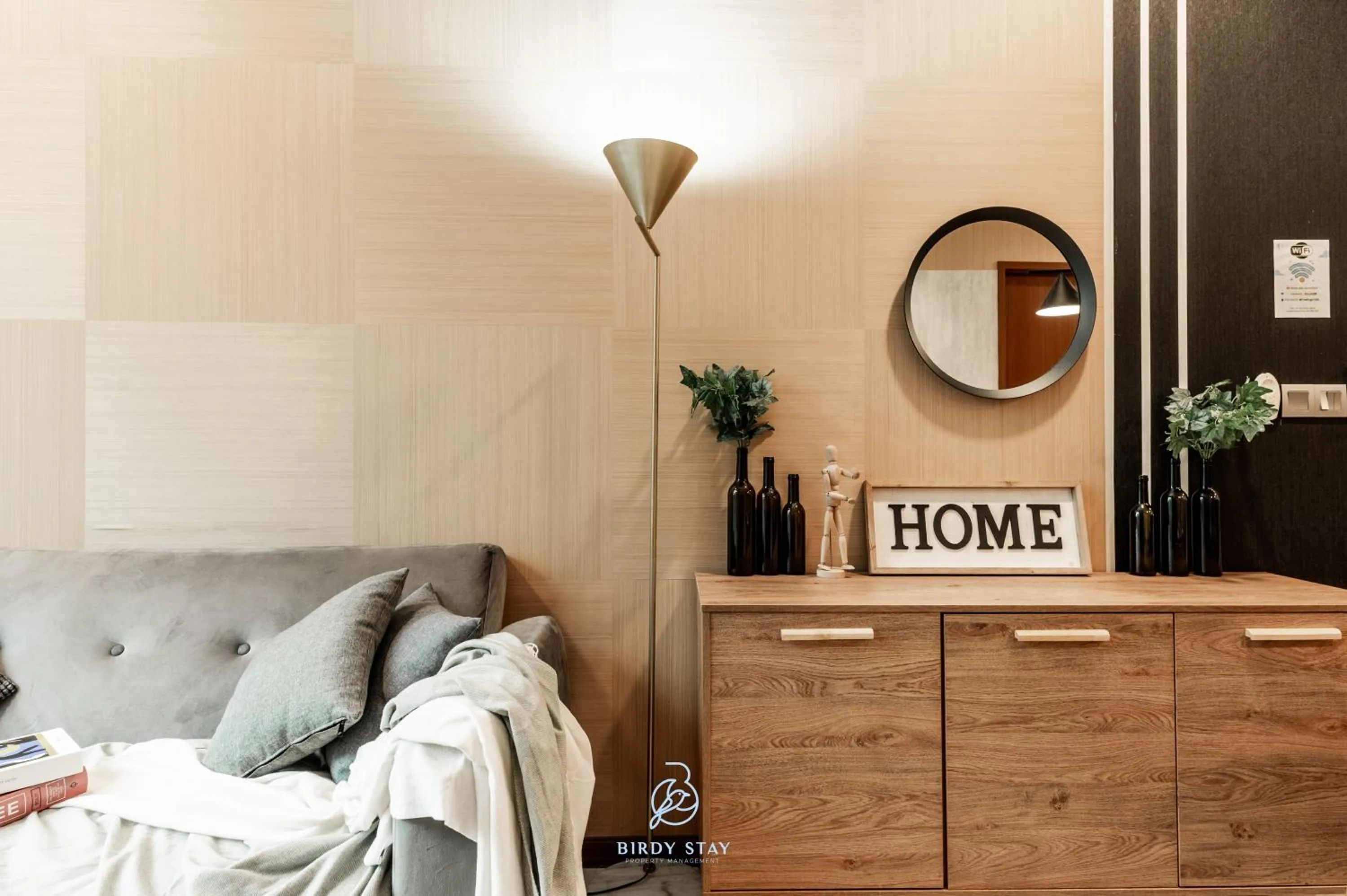 Living room, Bed in KLCC Homestay Vacation Sky Suites KLCC Birdy Stay