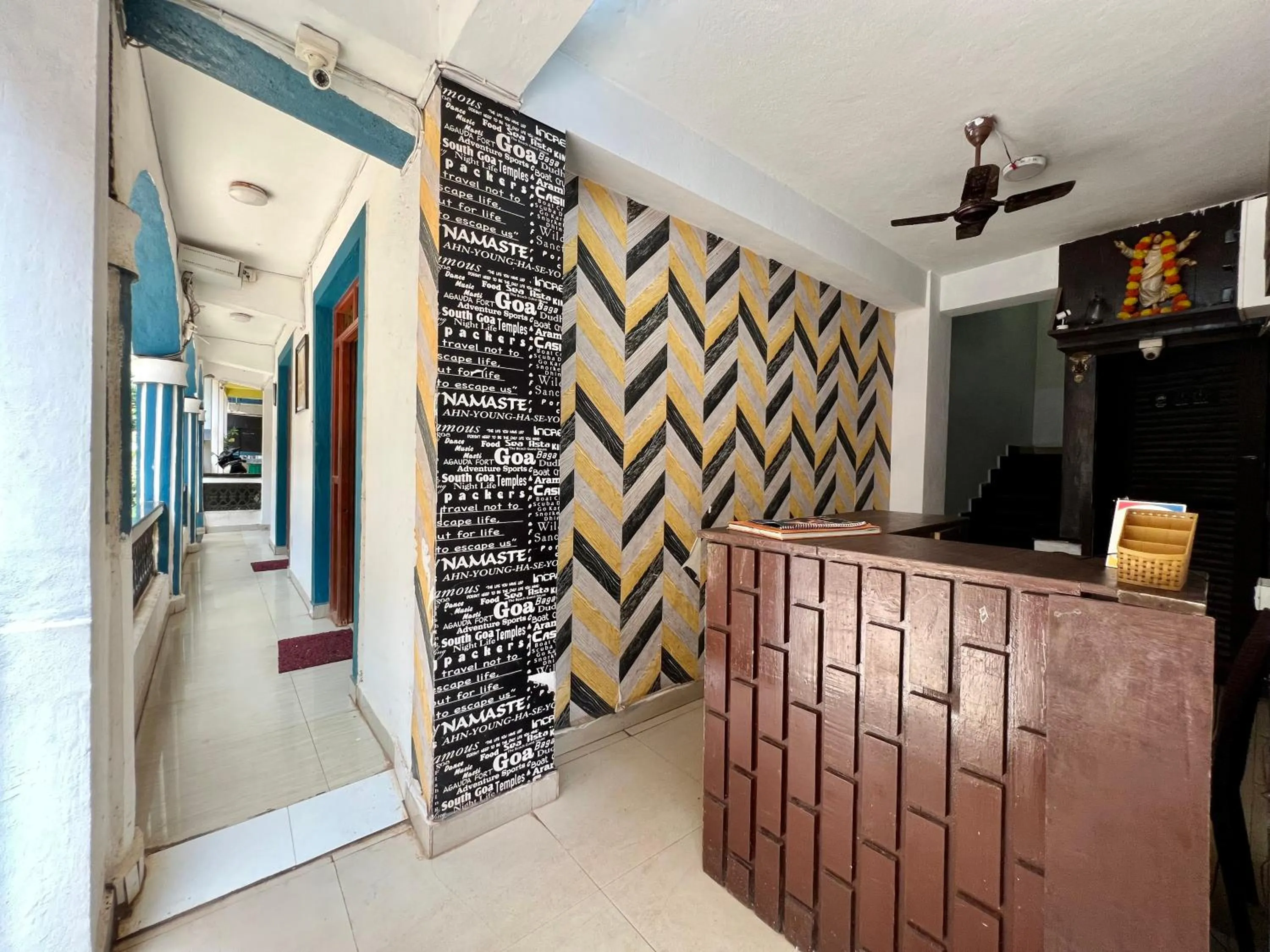 Lobby or reception in Baga Beach Myron