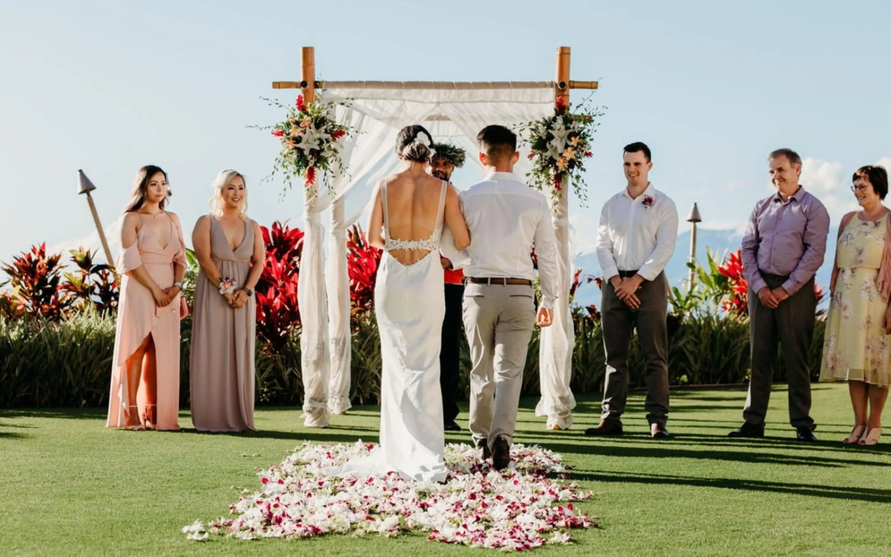 wedding in Royal Lahaina Resort & Bungalows