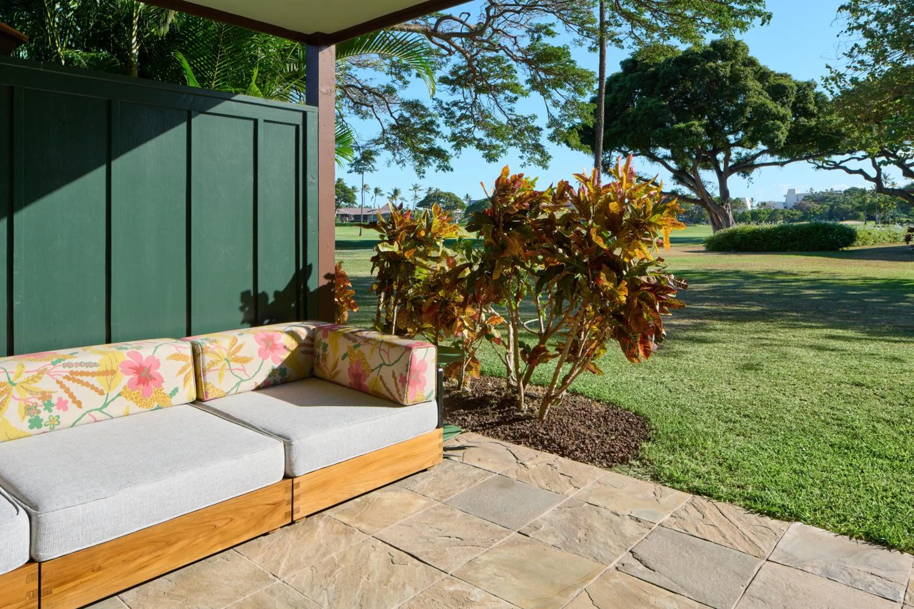 Patio in Royal Lahaina Resort & Bungalows