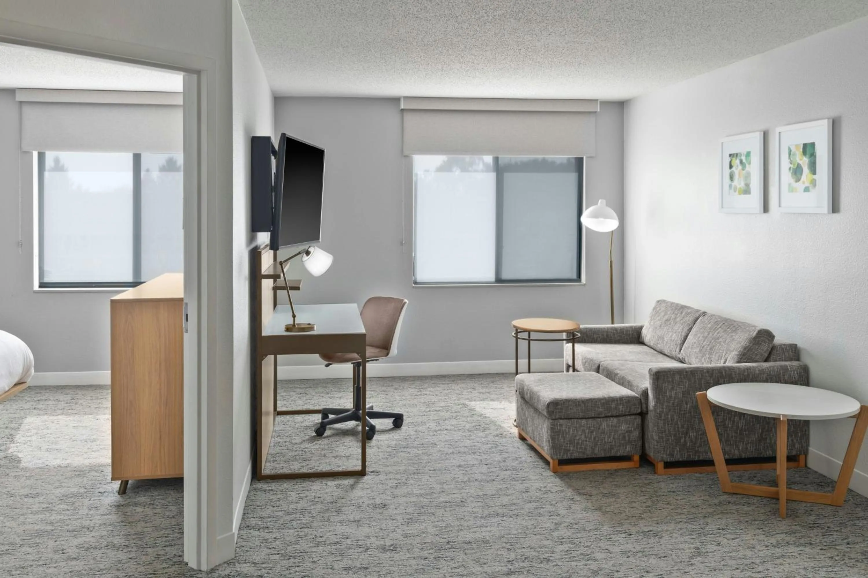 Living room in TownePlace Suites Detroit Warren