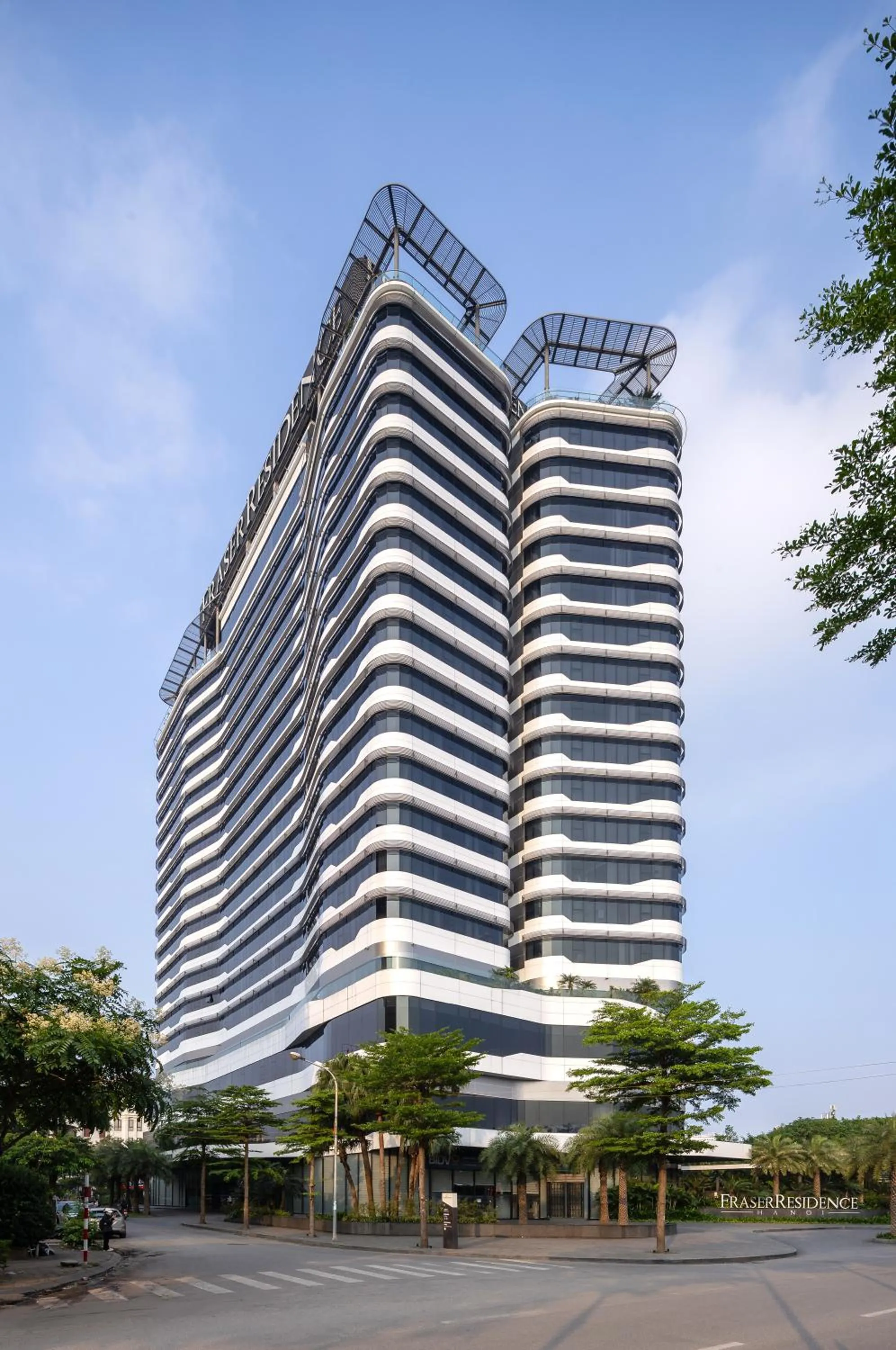 Property building in Fraser Residence Hanoi