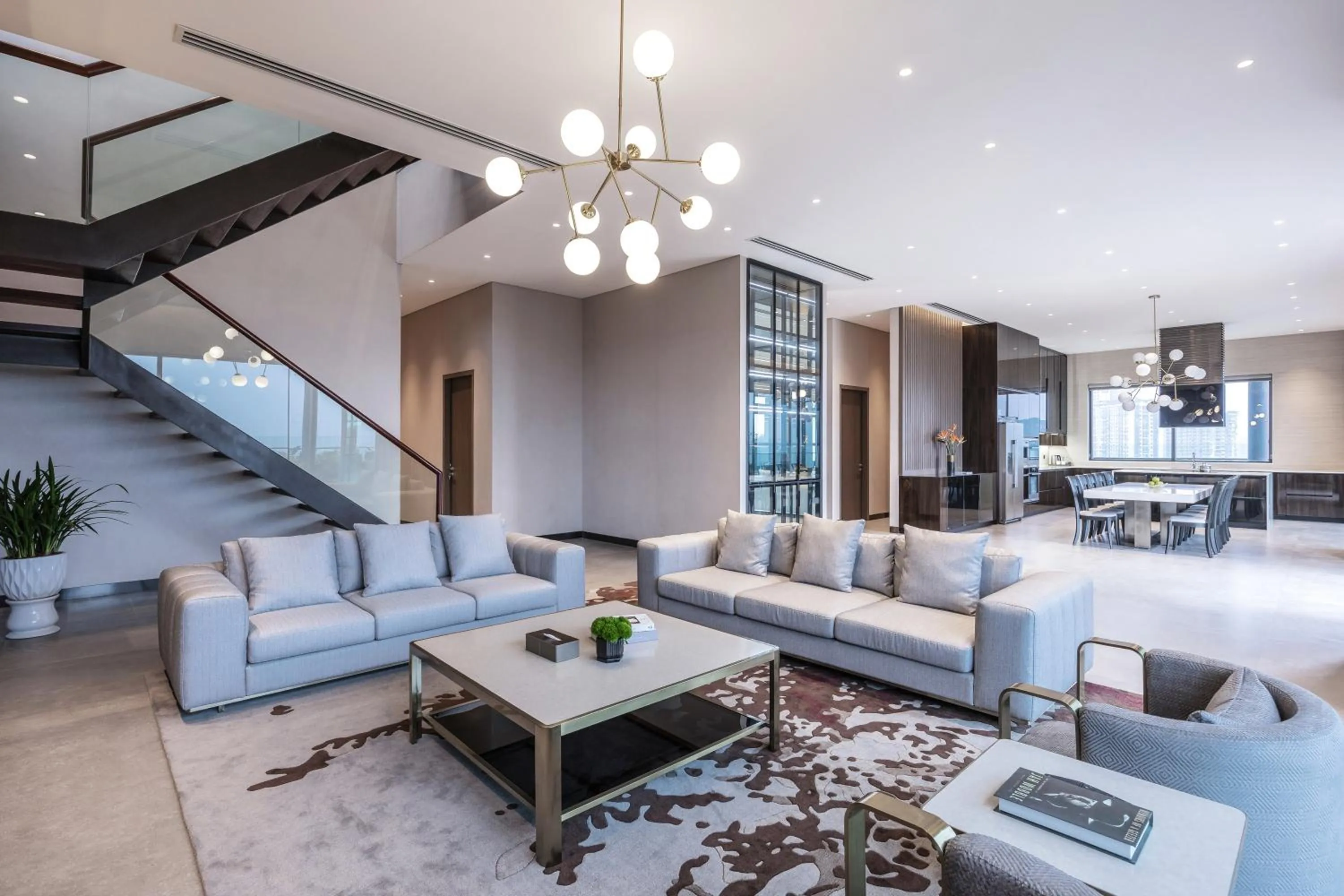 Living room in Fraser Residence Hanoi