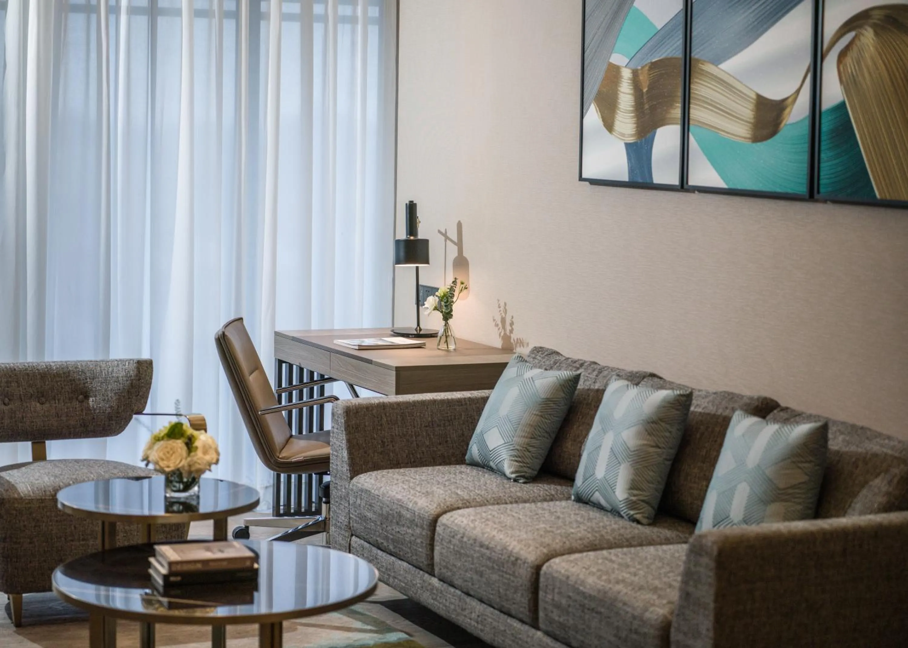 Living room in Fraser Residence Hanoi