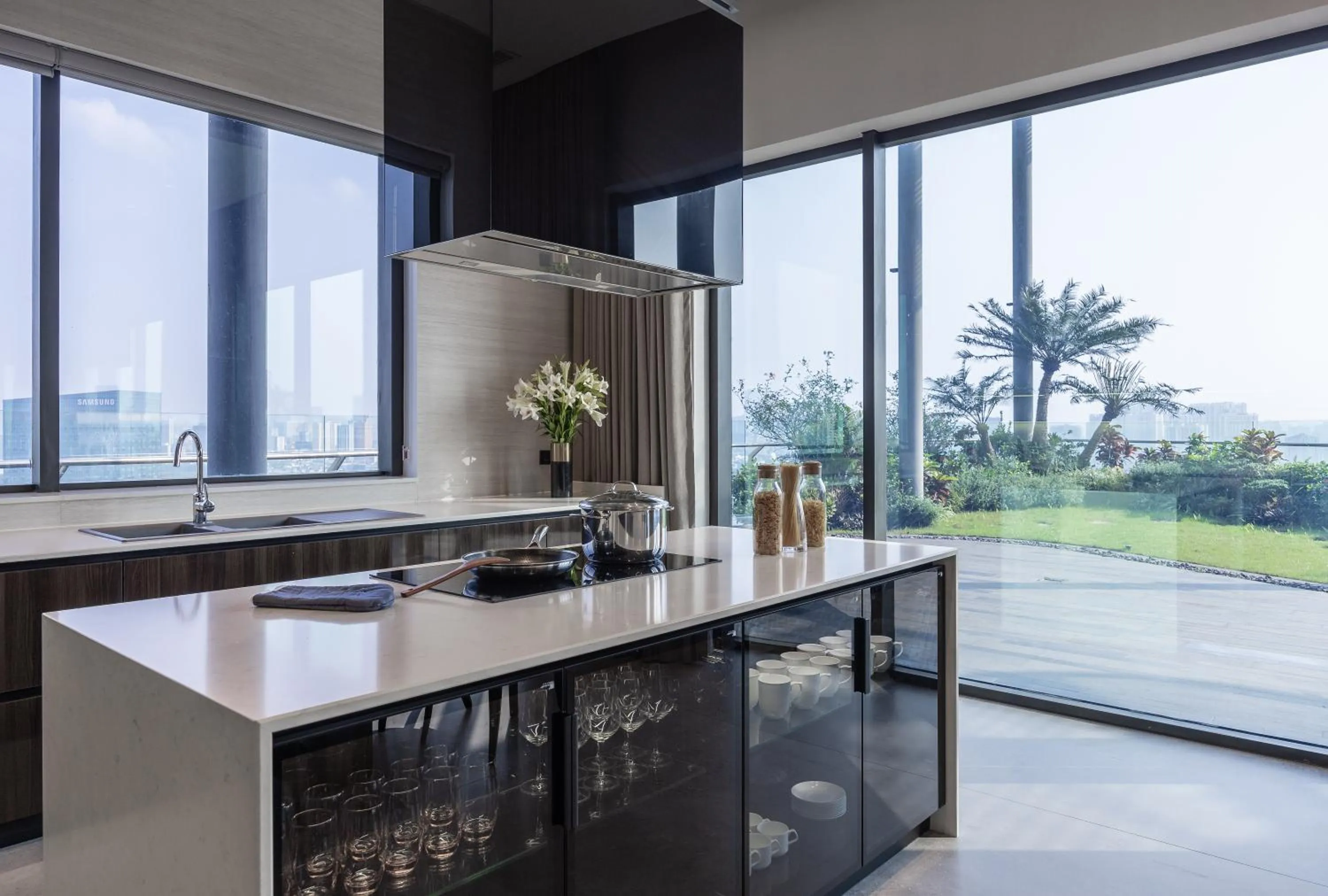 kitchen in Fraser Residence Hanoi