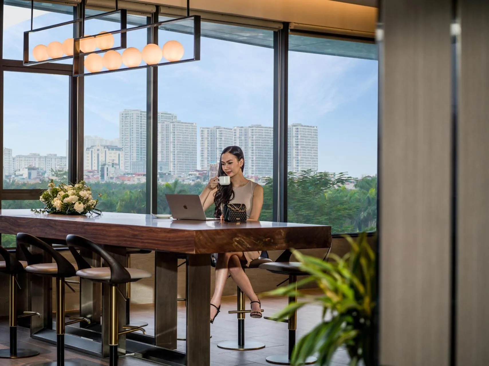 Lounge or bar in Fraser Residence Hanoi