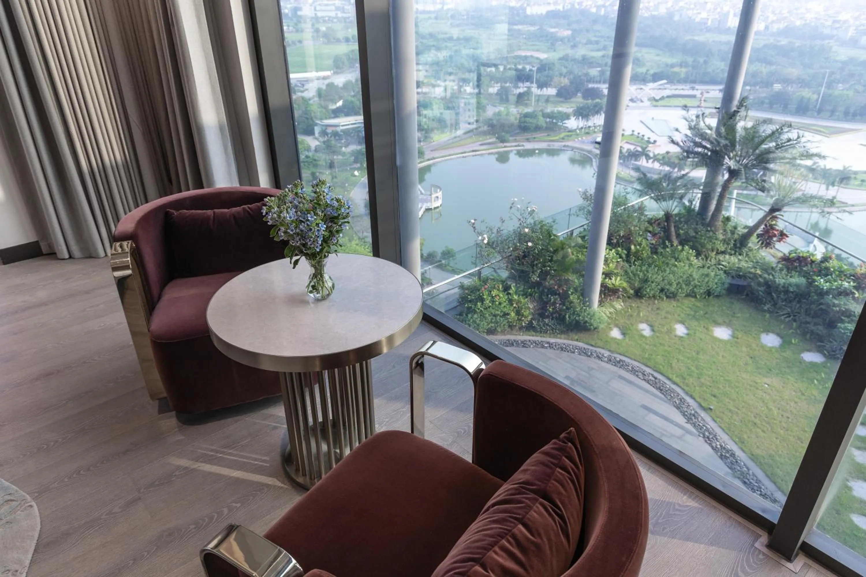Seating area in Fraser Residence Hanoi