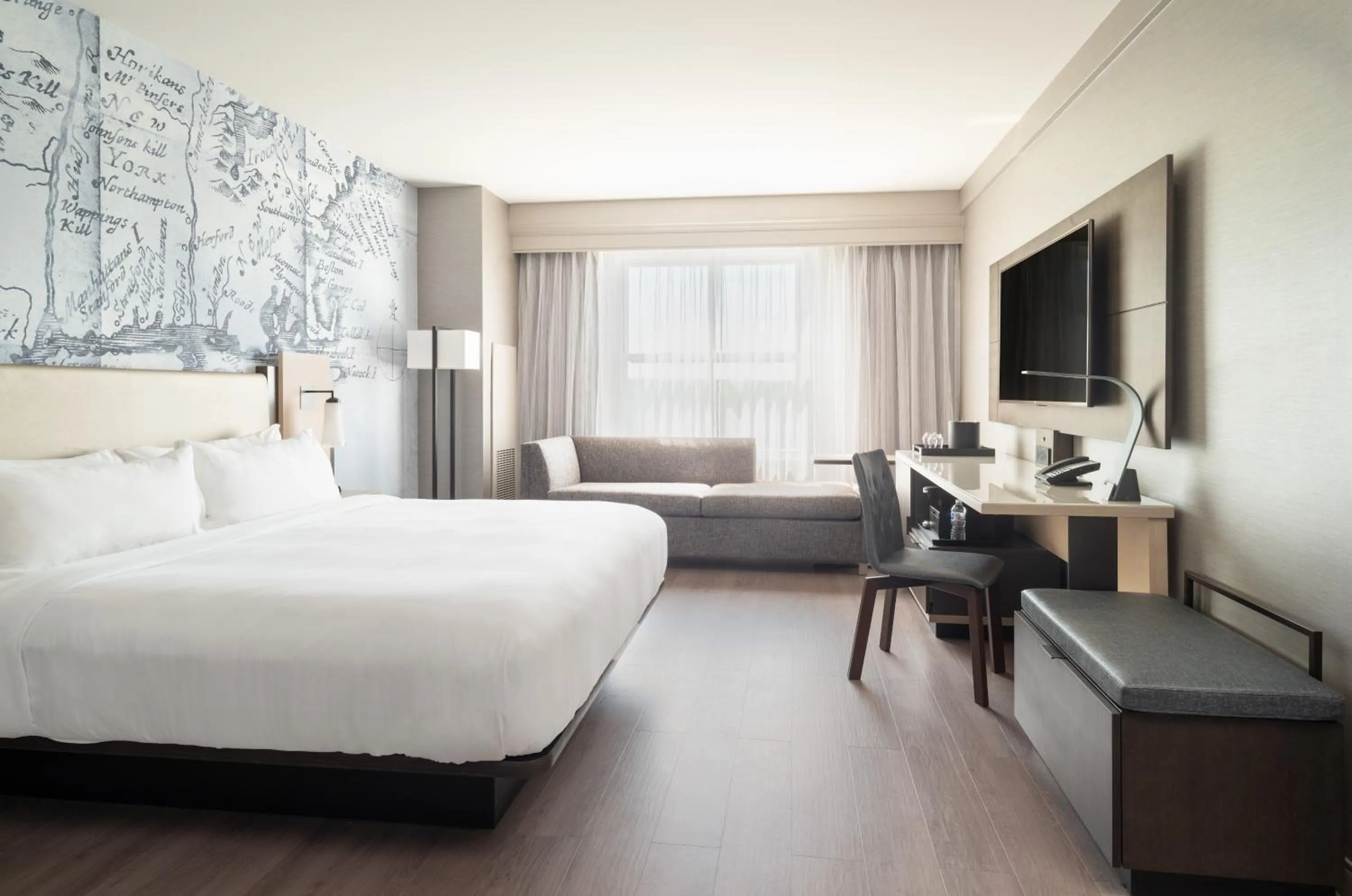 Bedroom, Bed in Mystic Marriott Hotel and Spa