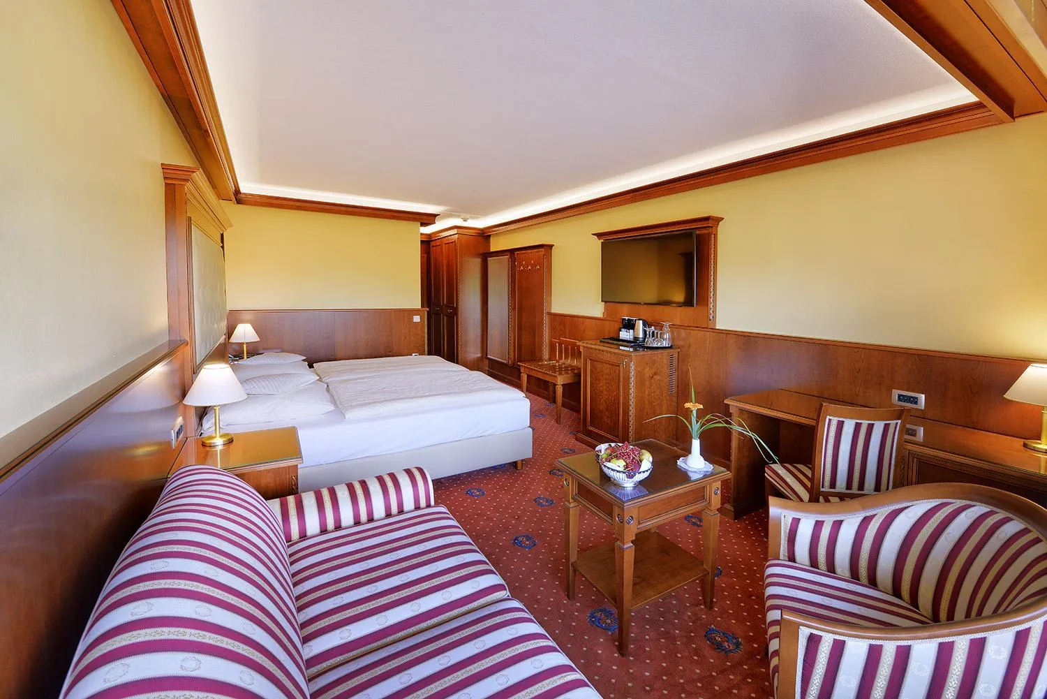 Photo of the whole room, Bed in Parkhotel Stader Hof