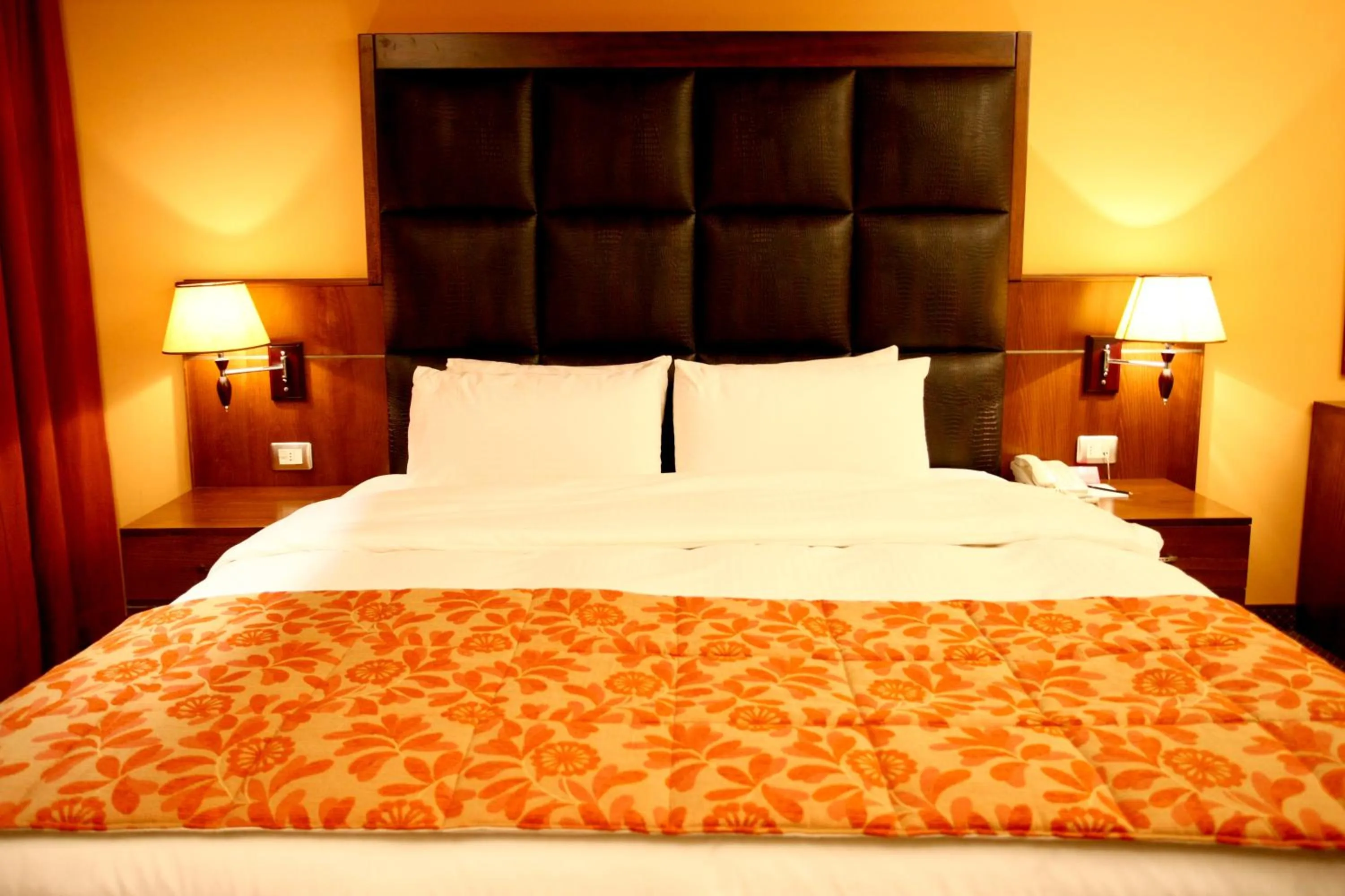 Bed in Markazia Suites