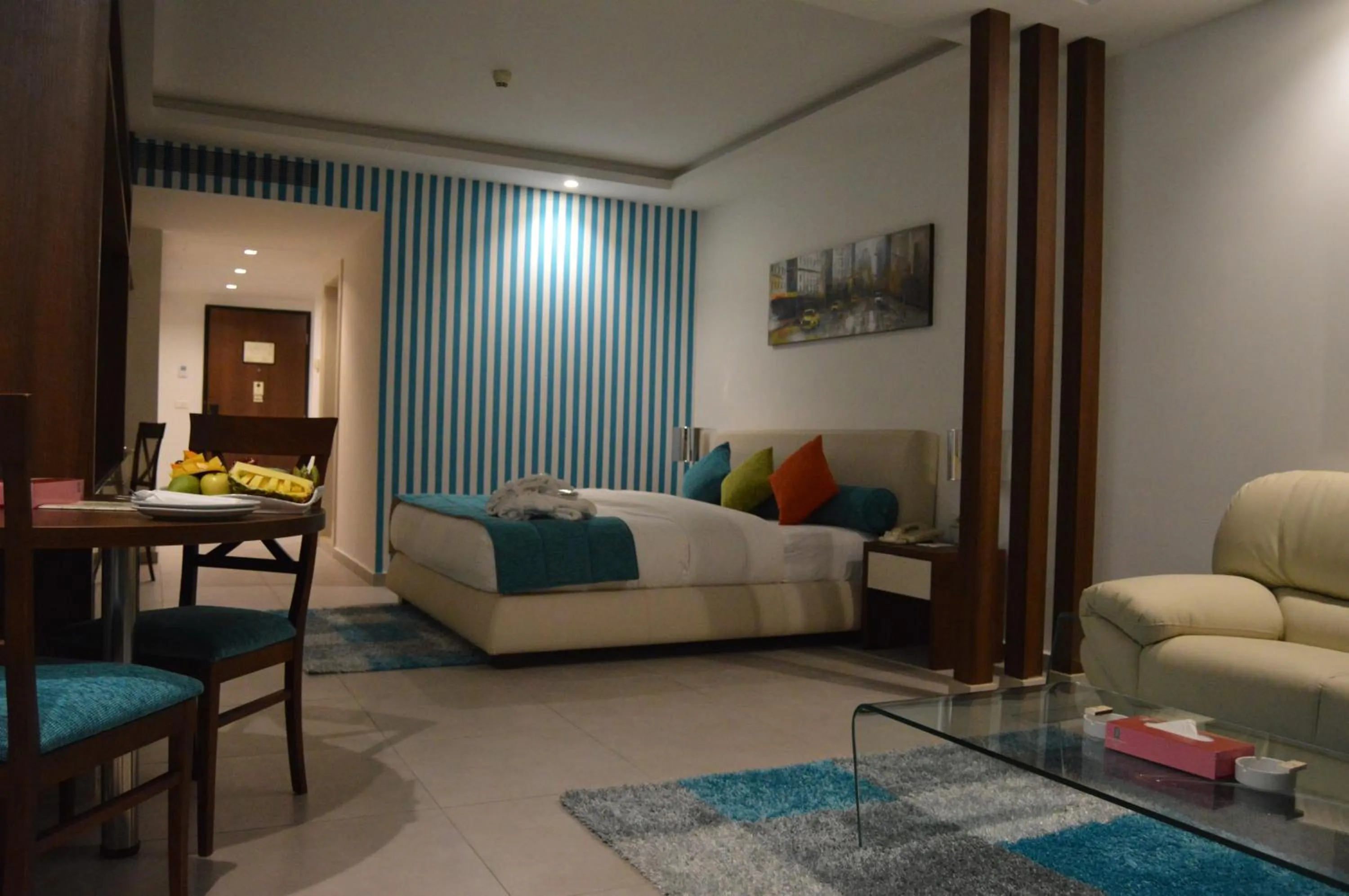 Photo of the whole room, Bed in Markazia Suites