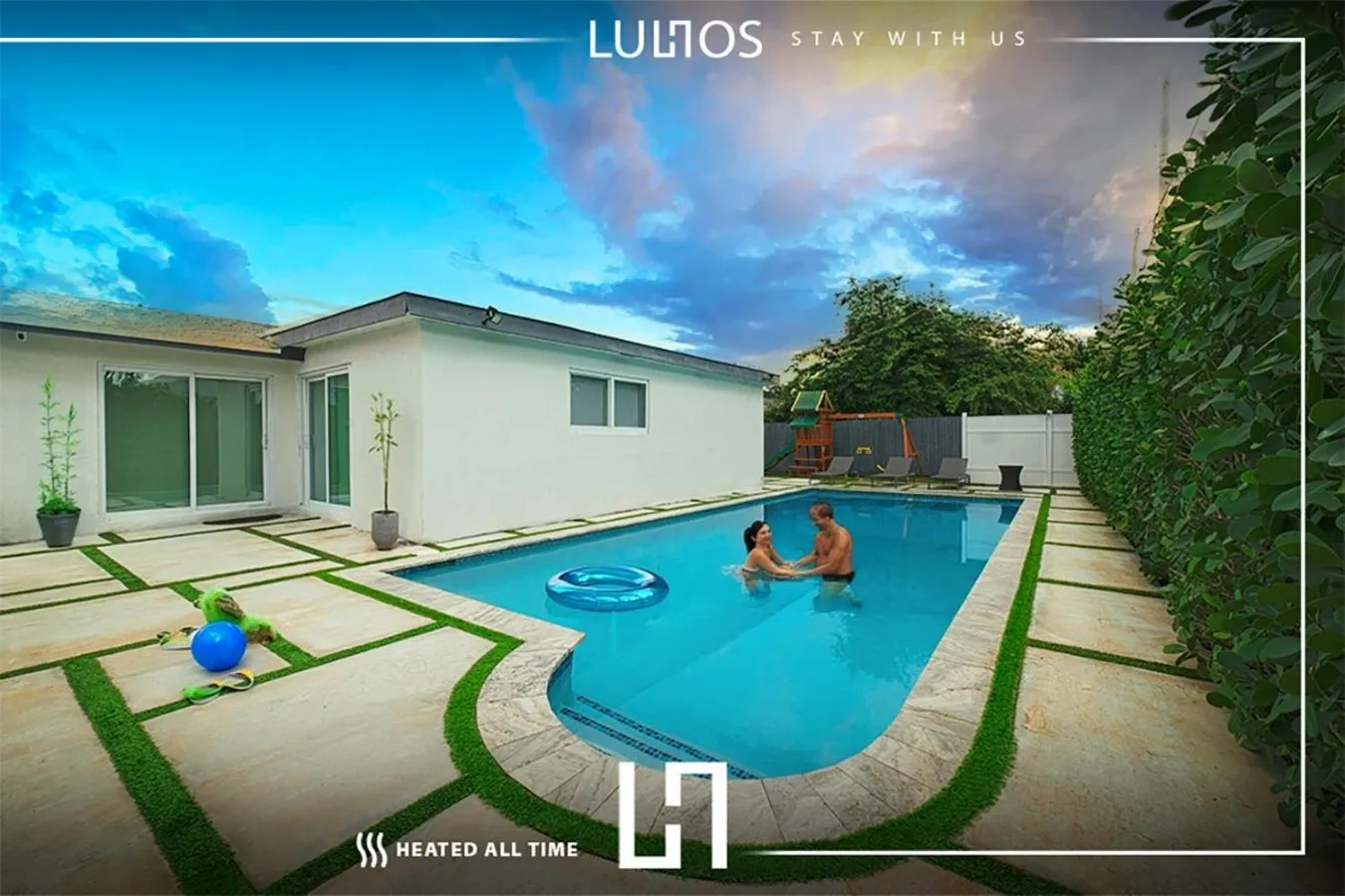 Patio in Magical Miami Retreat with Heated Pool, Mini Golf, and Basketball Court L19