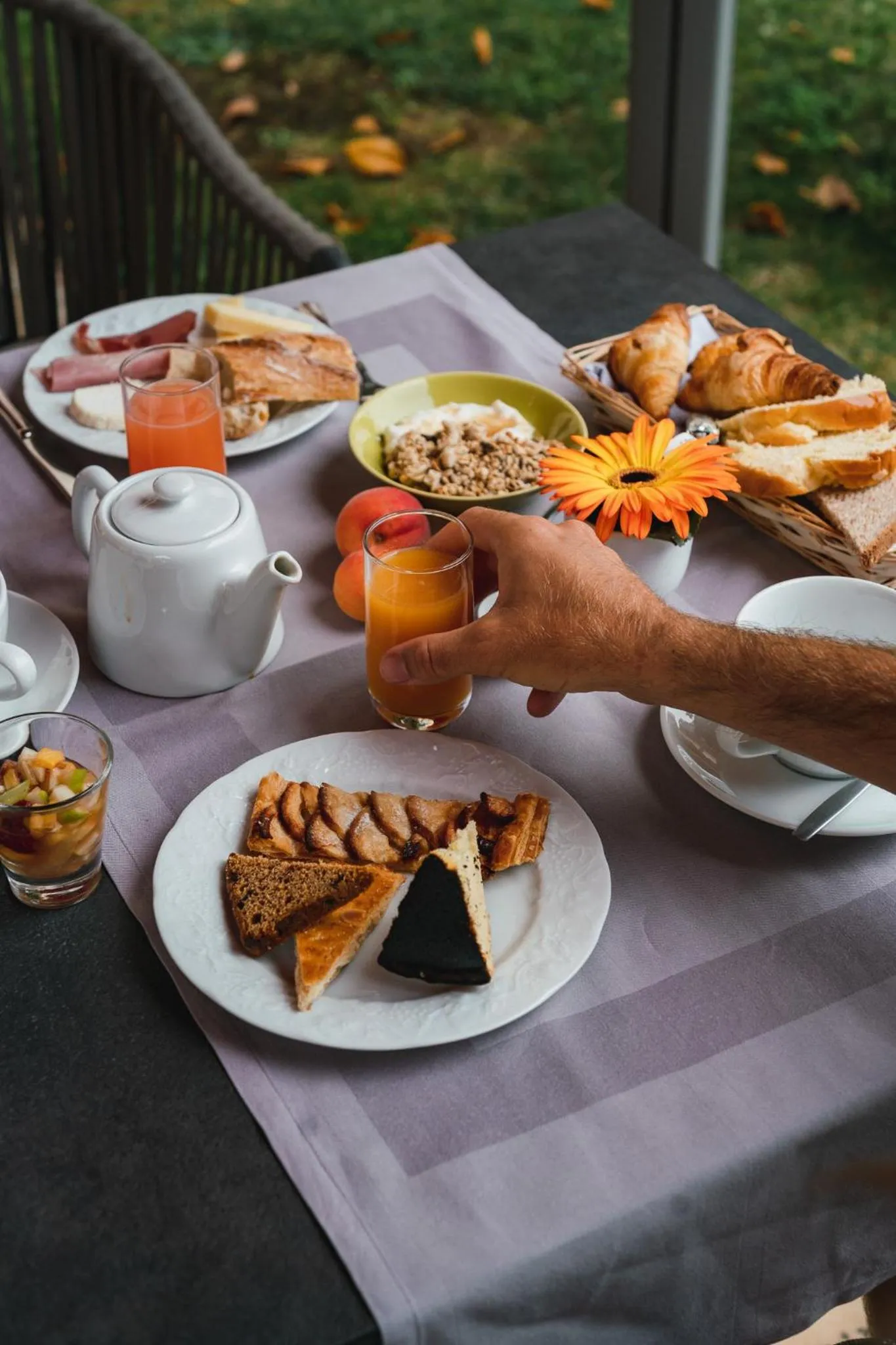 Patio in Chateau du Clos de la Ribaudiere - Teritoria