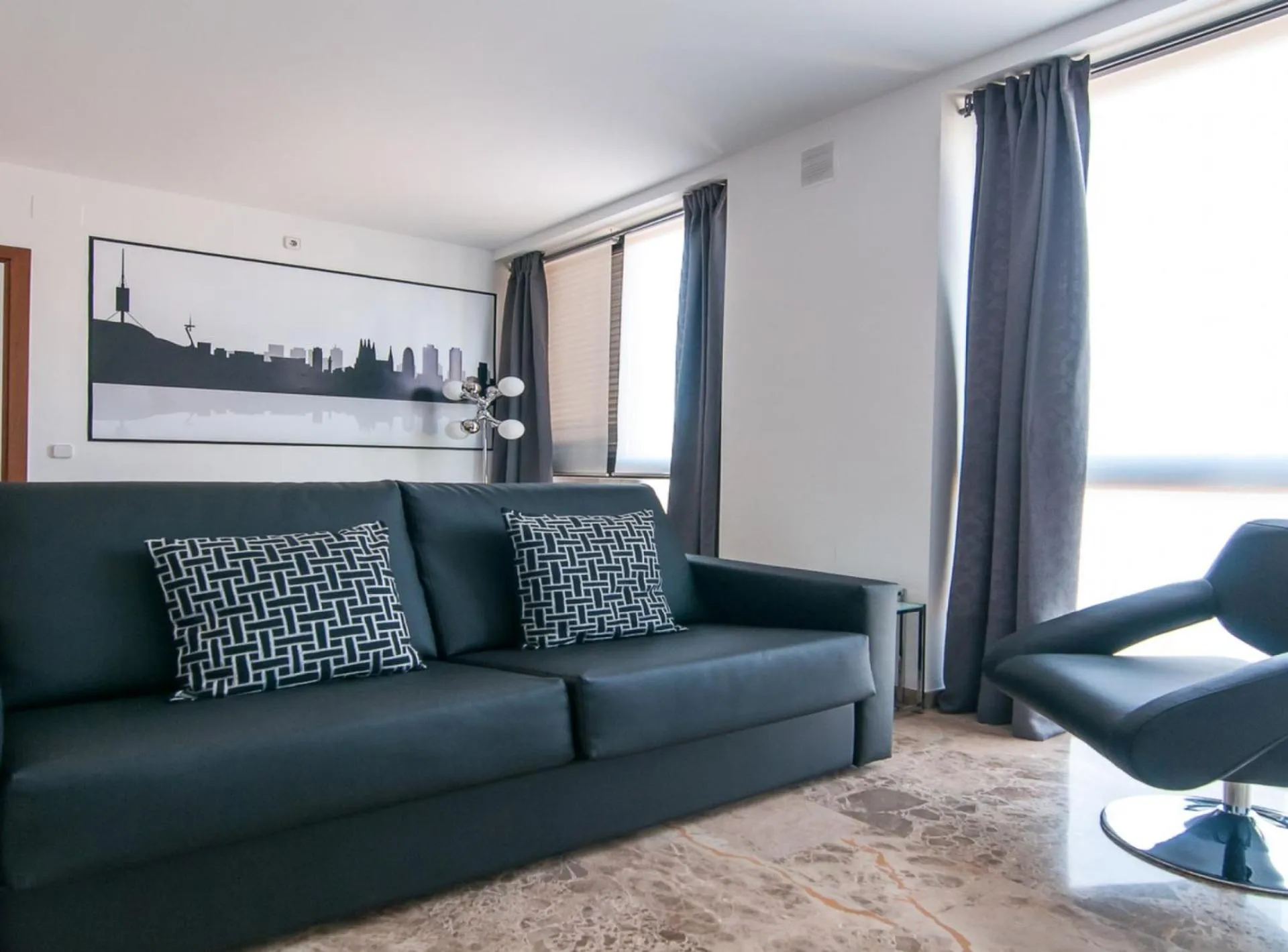 Living room in Picasso Suites