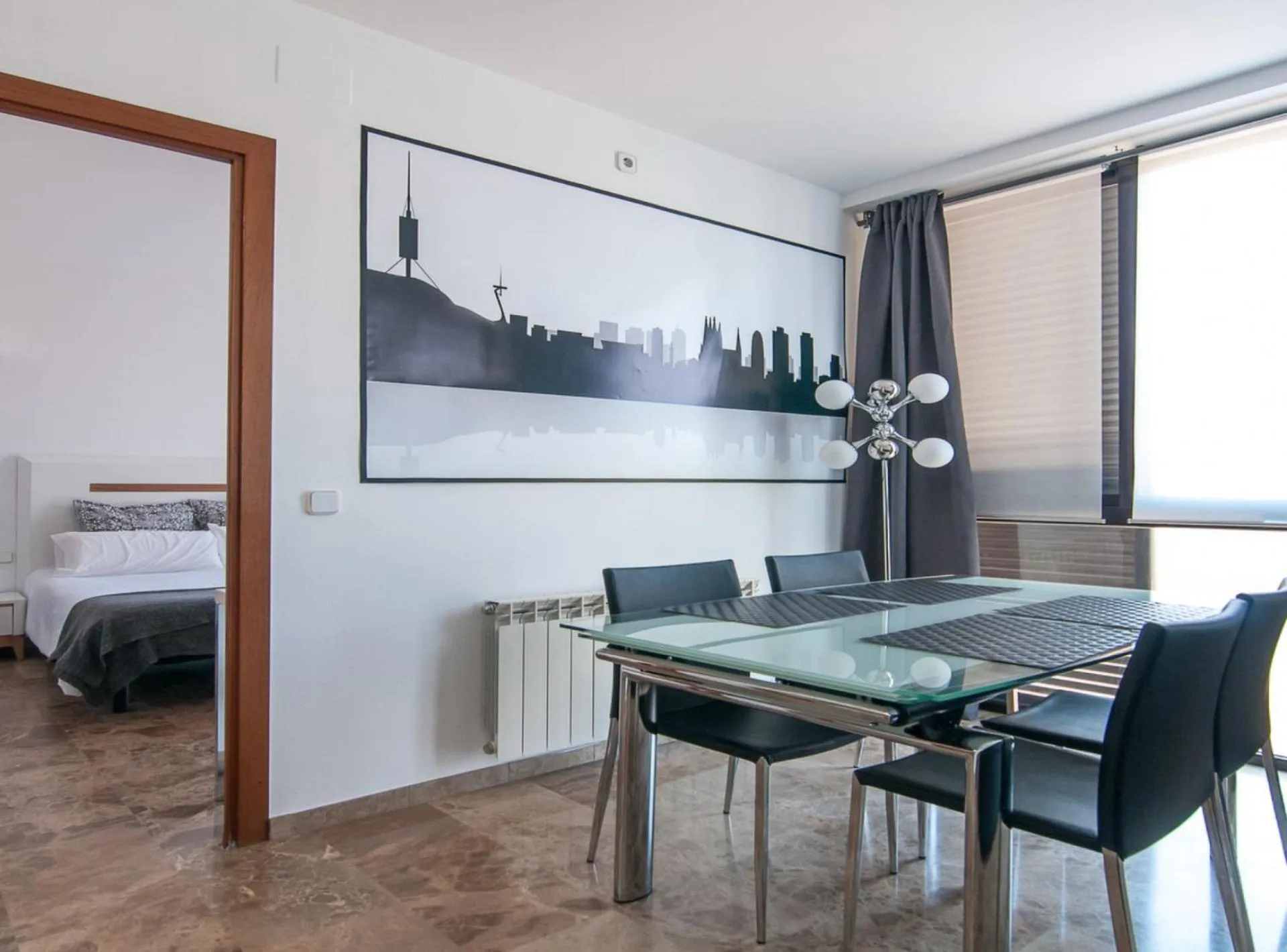 Living room, Bed in Picasso Suites