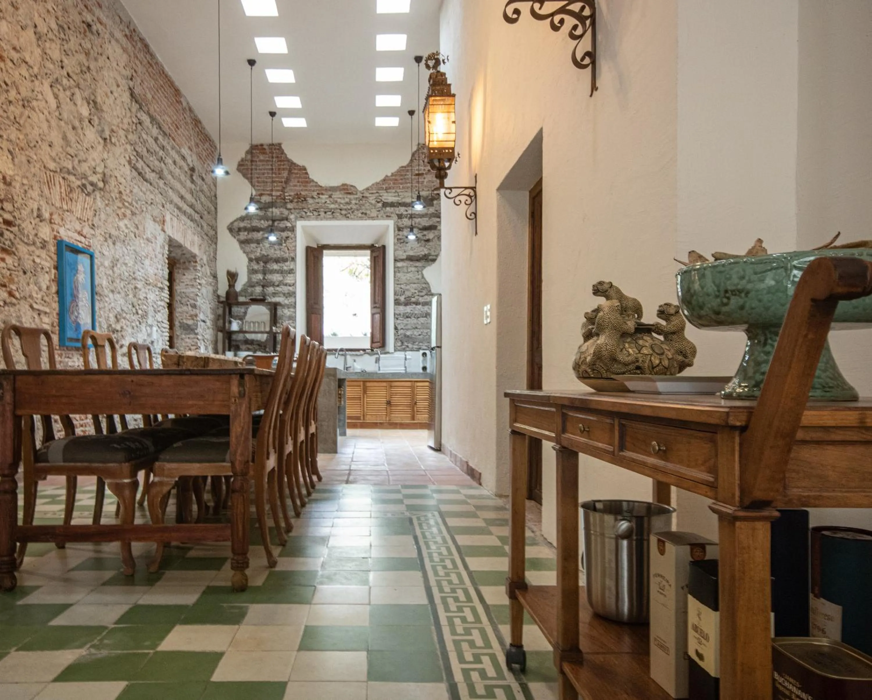Dining area in Orchid House San Miguel de Allende