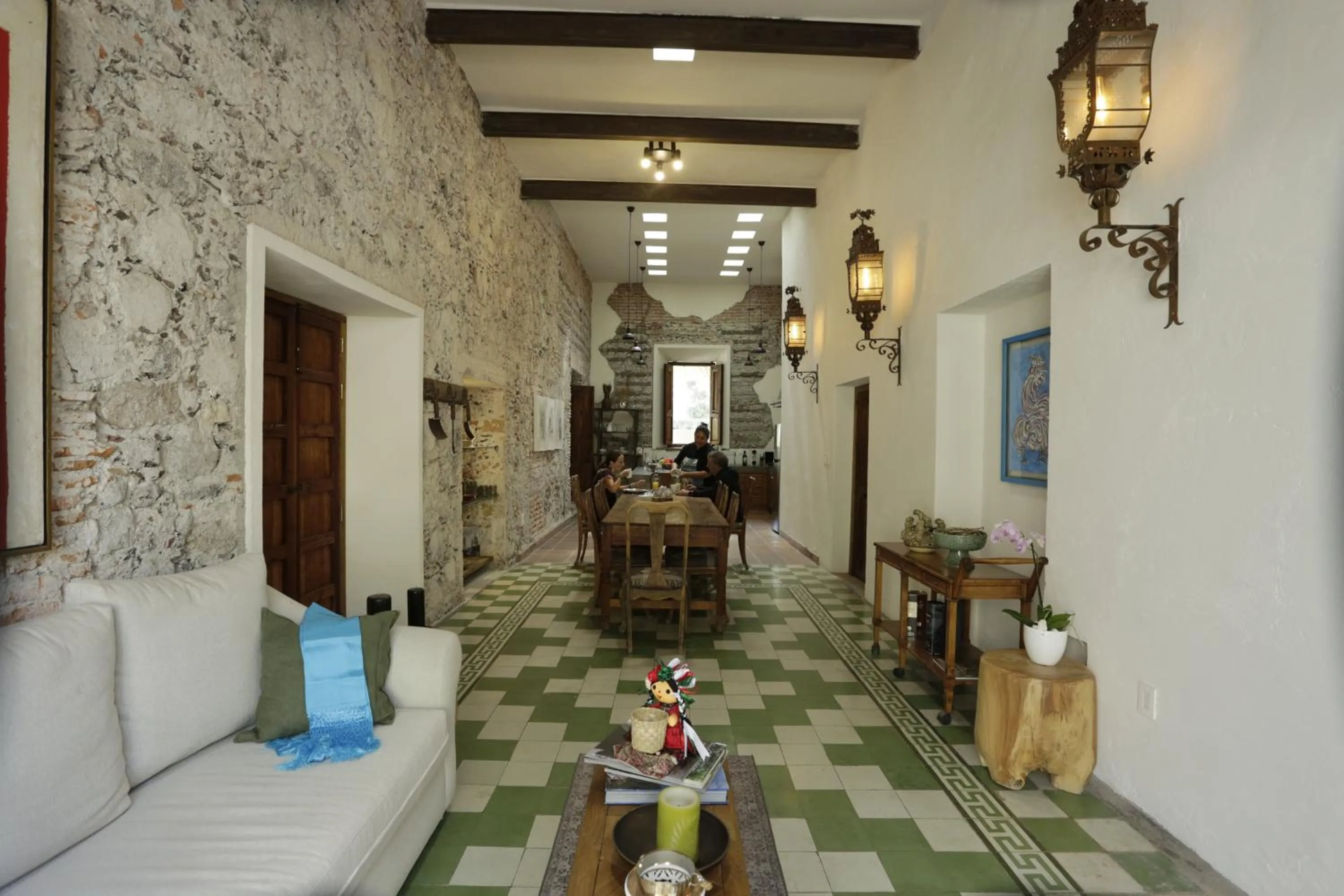 Living room in Orchid House San Miguel de Allende