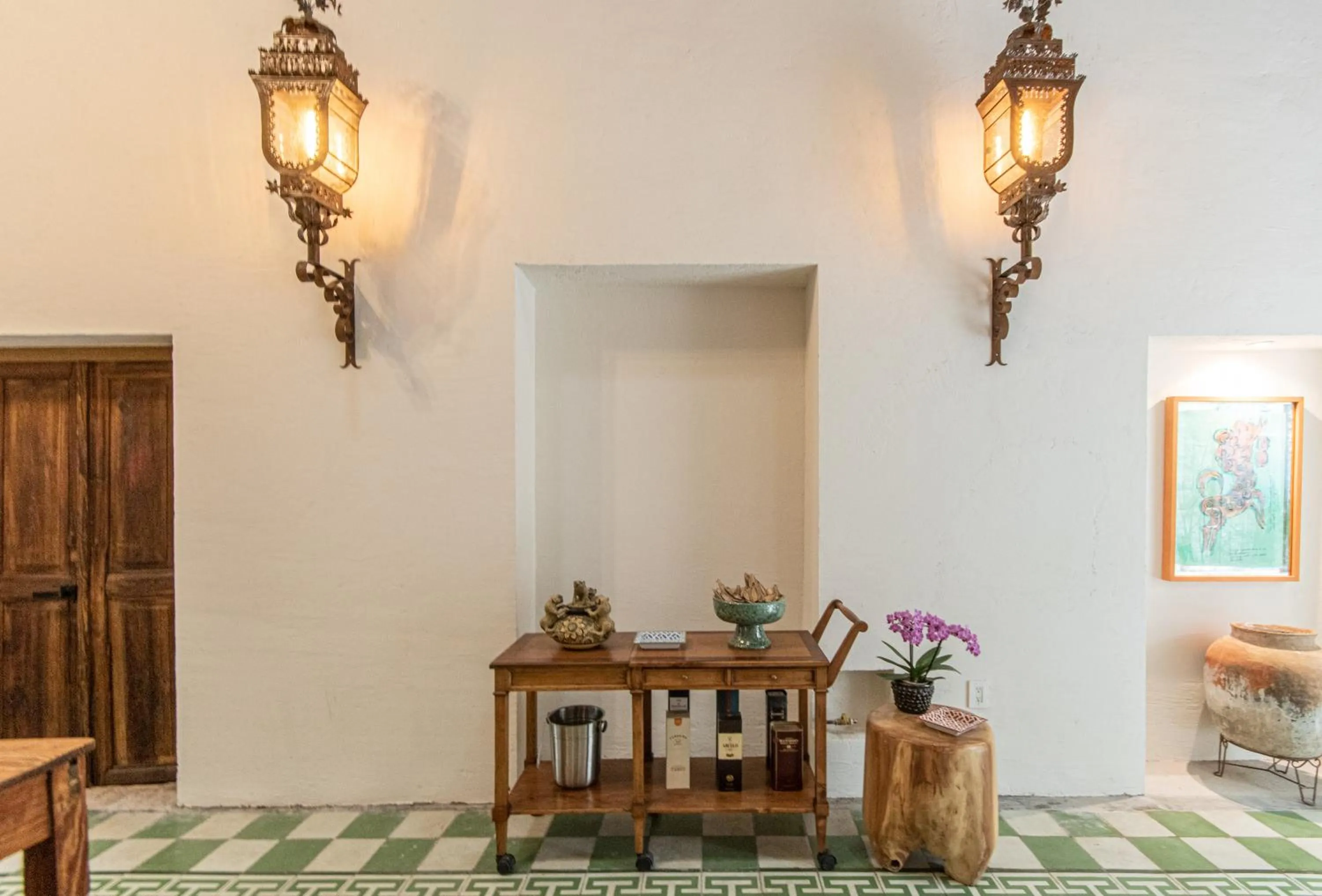 Living room in Orchid House San Miguel de Allende