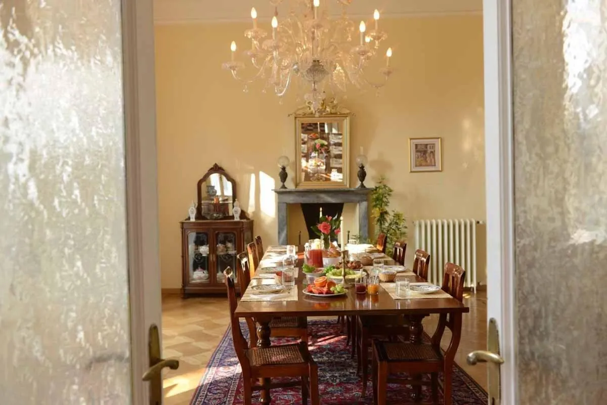 Dining area in Villa Verganti Veronesi