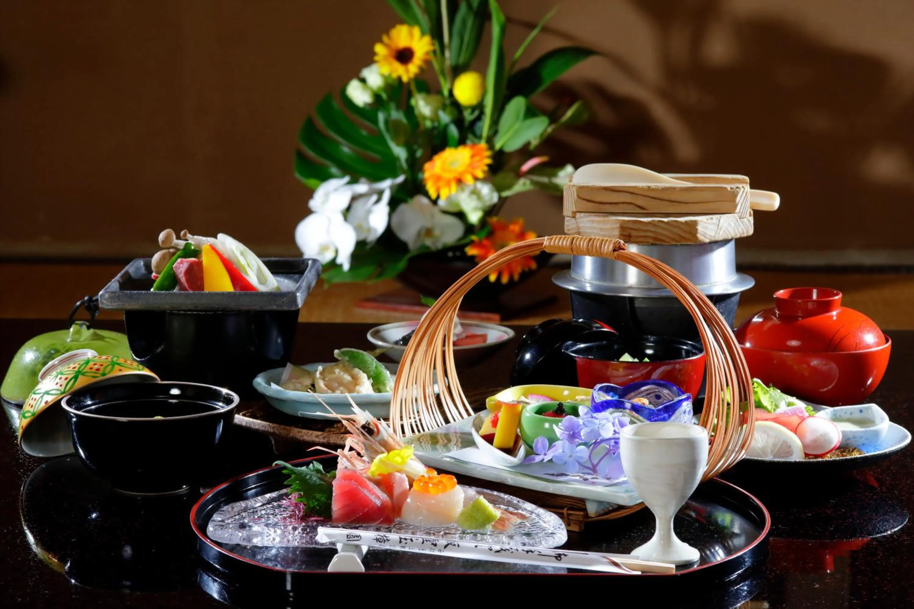 Food and drinks in Sakahijiri gyokushoen