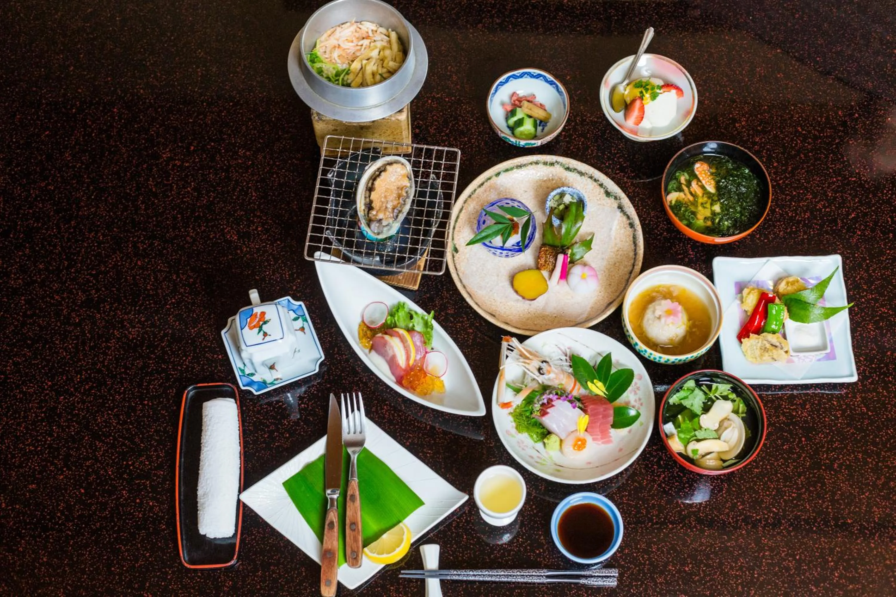 Breakfast in Sakahijiri gyokushoen