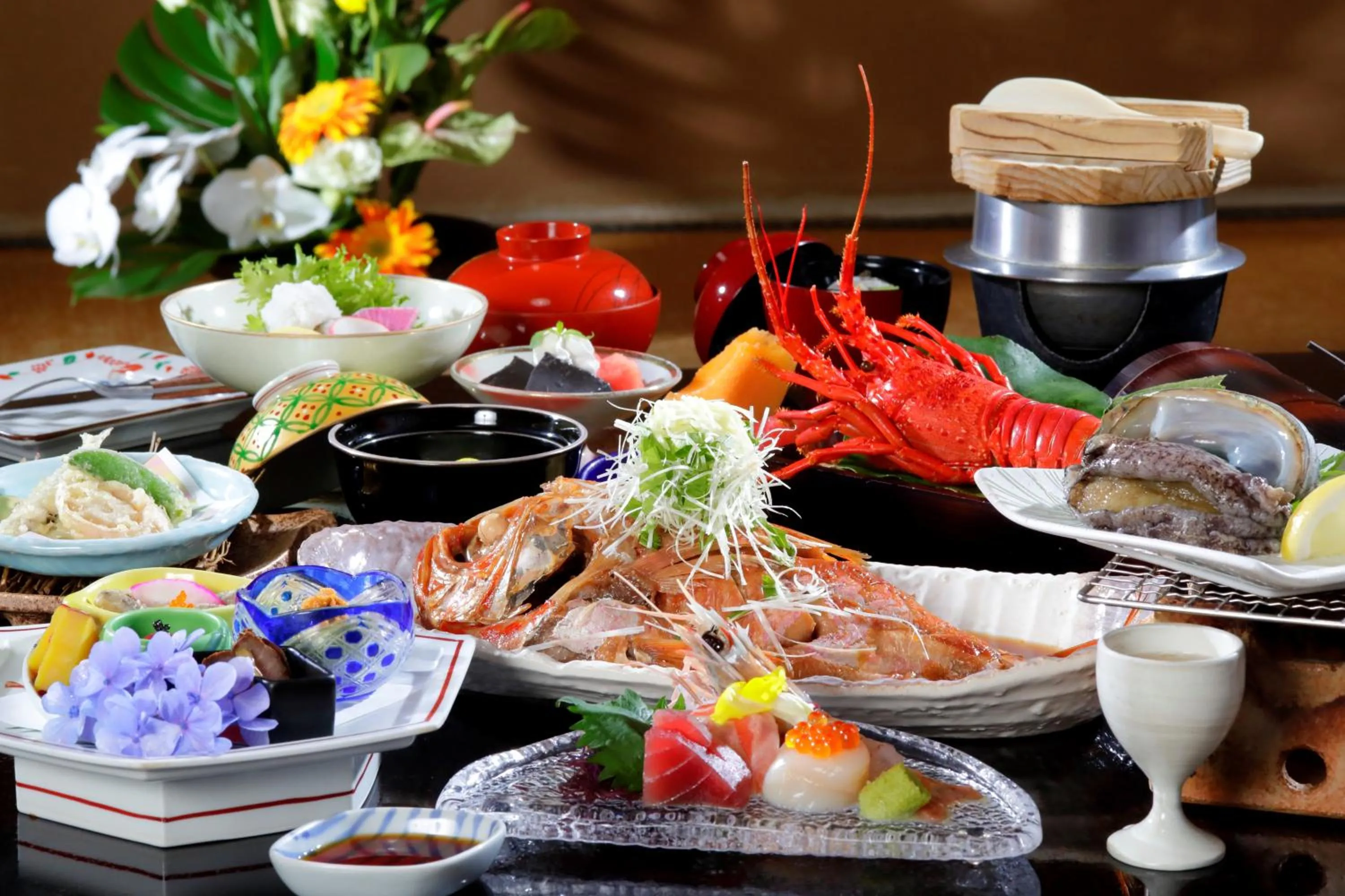 Food and drinks in Sakahijiri gyokushoen