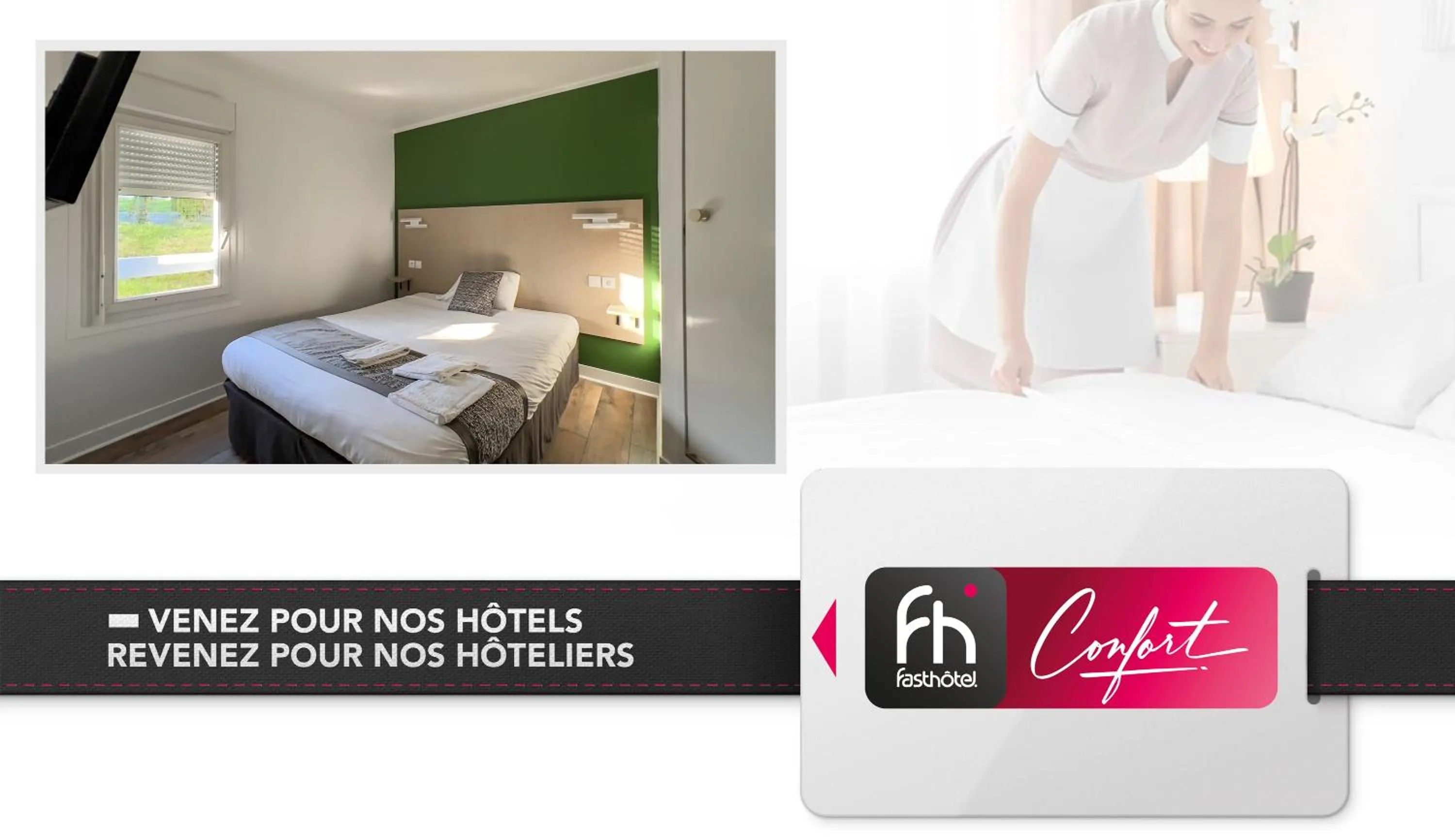 Bed in Fasthotel Le Mans Nord FH CONFORT