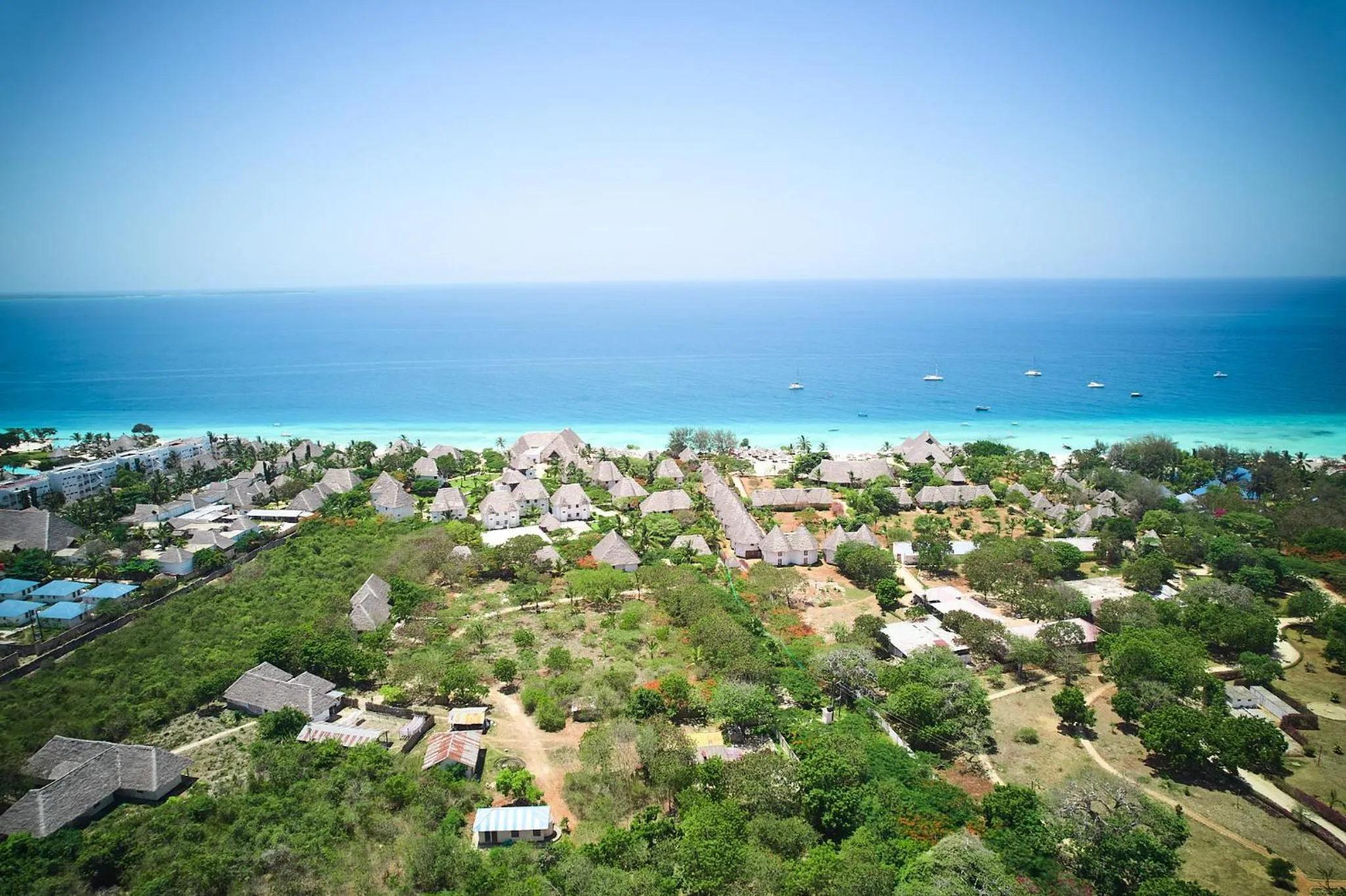 Bird's eye view in Malika Nungwi Hotel
