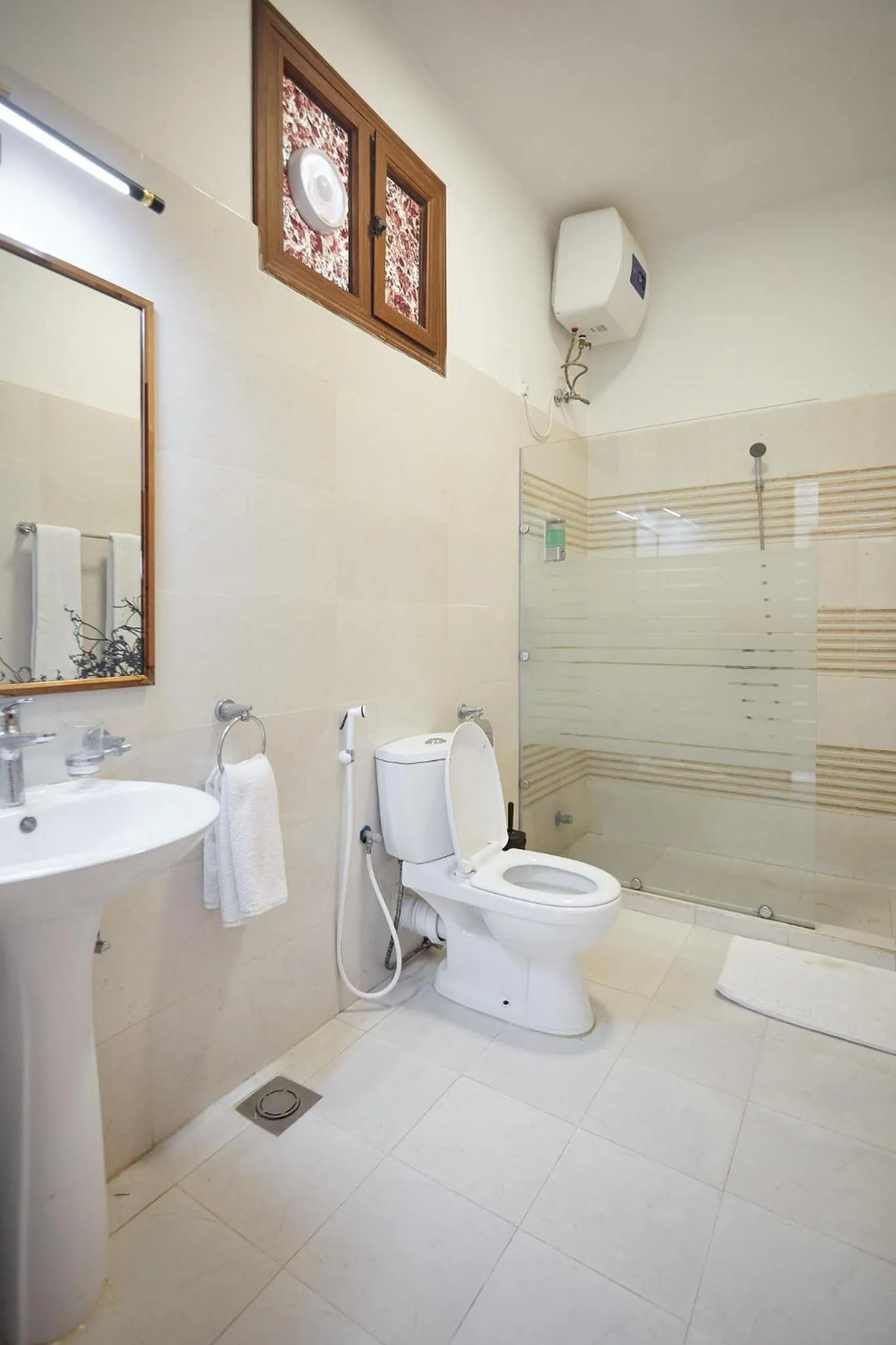 Shower in Malika Nungwi Hotel